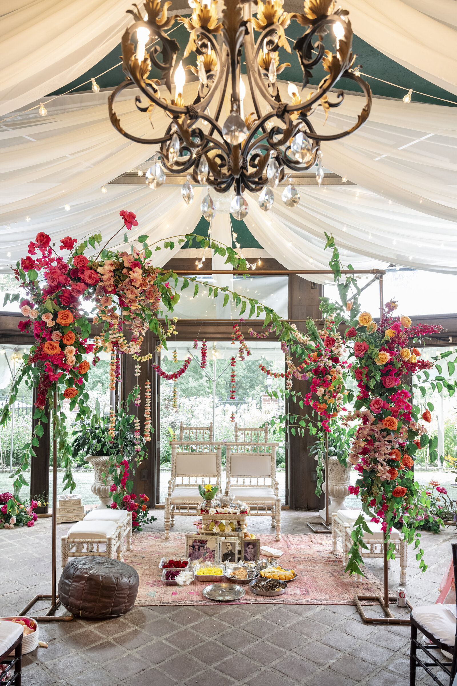 69_Kate Campbell Floral Colorful Indian Wedding at Gramercy Mansion by Anna Schmidt photo