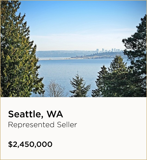 Seattle, WA $2,450,000 – Represented Seller