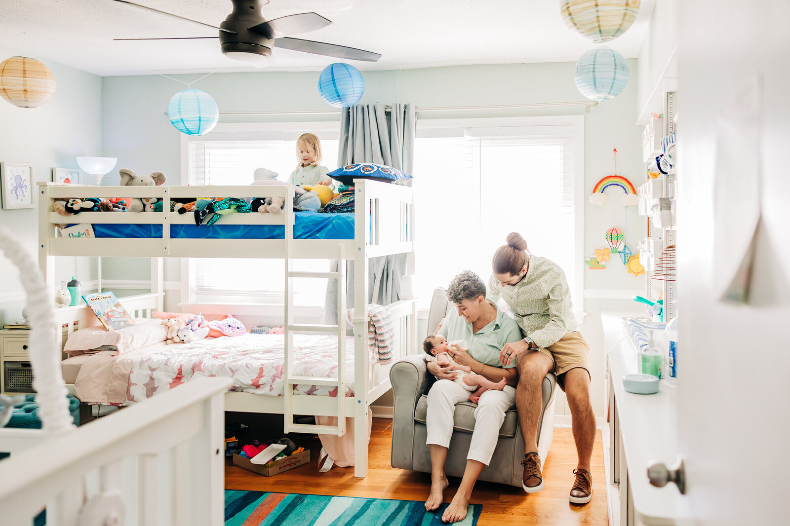 Photographer Alison Amick candidly takes a photo of this family in their st. pete home.