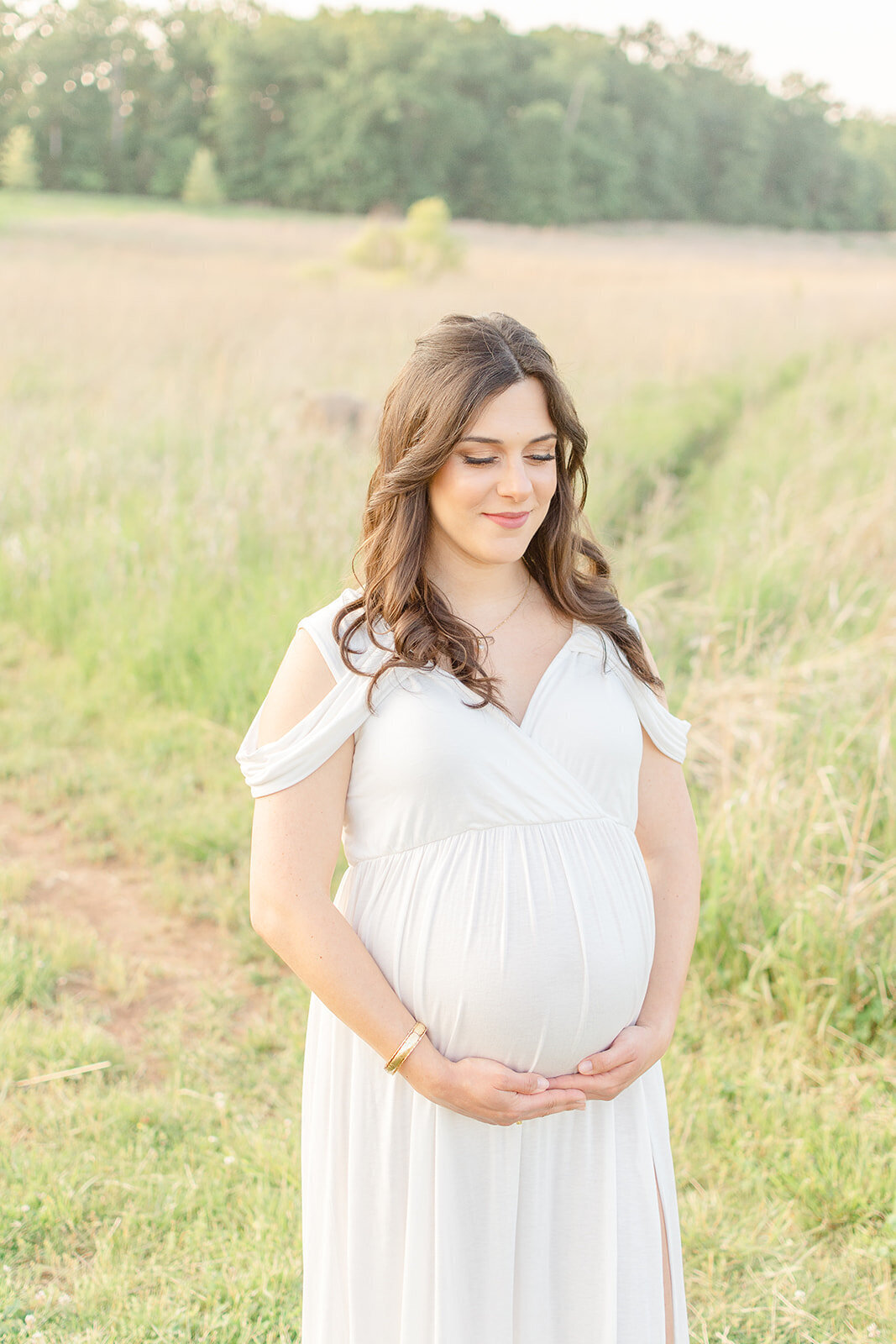 expecting mom in field taken in Catlett, VA