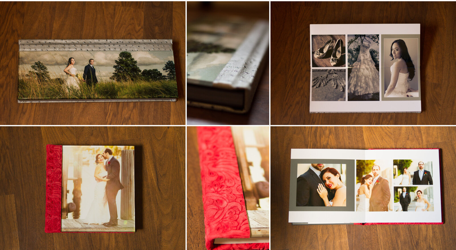 pictures of different wedding albums