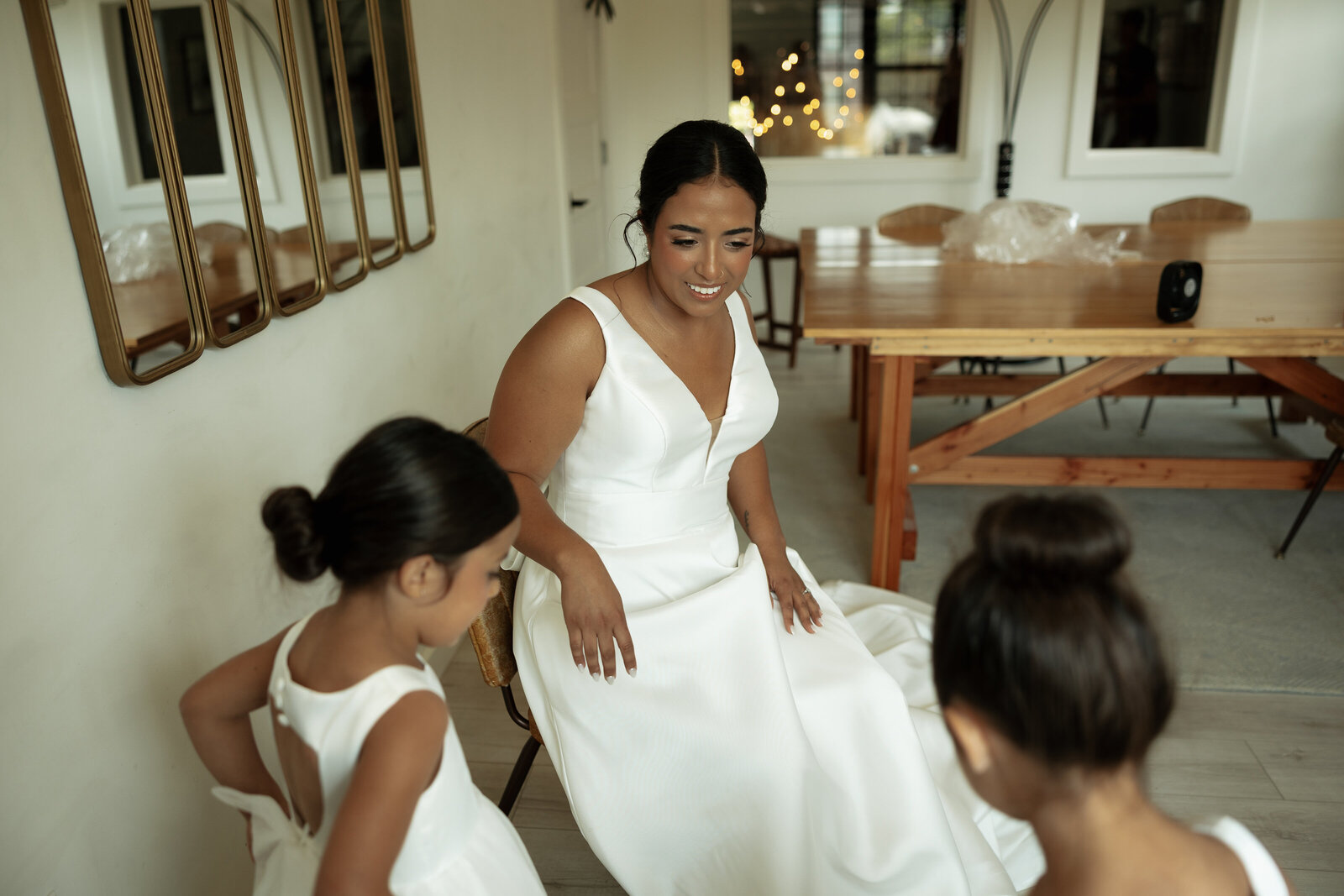 Getting ready photos at Wild Carrot St. Louis Mo Wedding editorial documentary style portrait