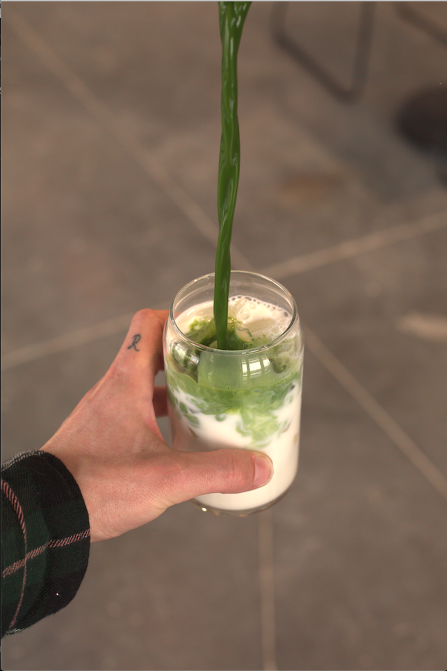 Iced Matcha Pour