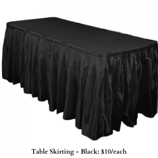 Table Skirting-Black-346