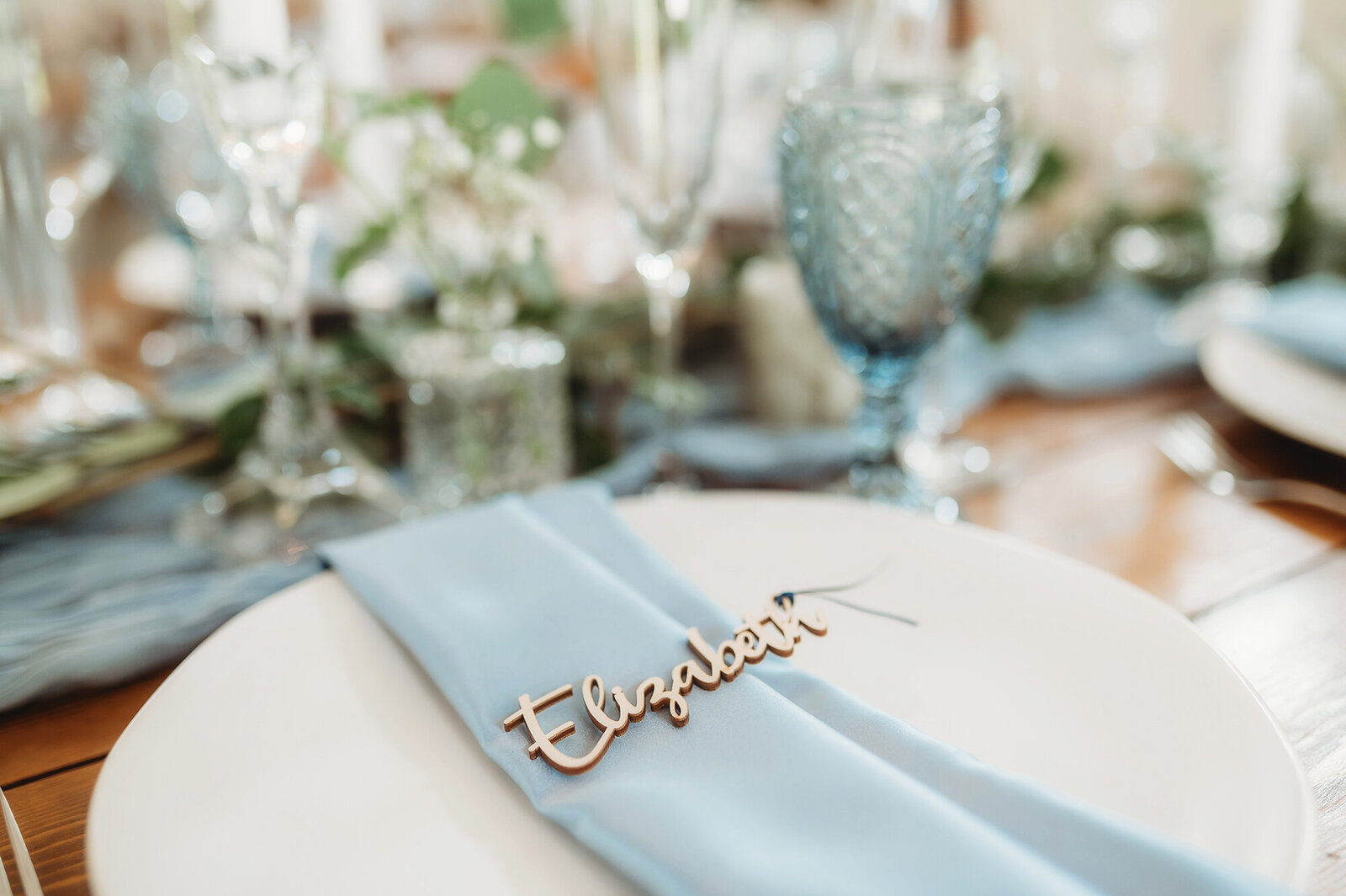 Reception details at Chestnut Ridge Events in Asheville, NC.