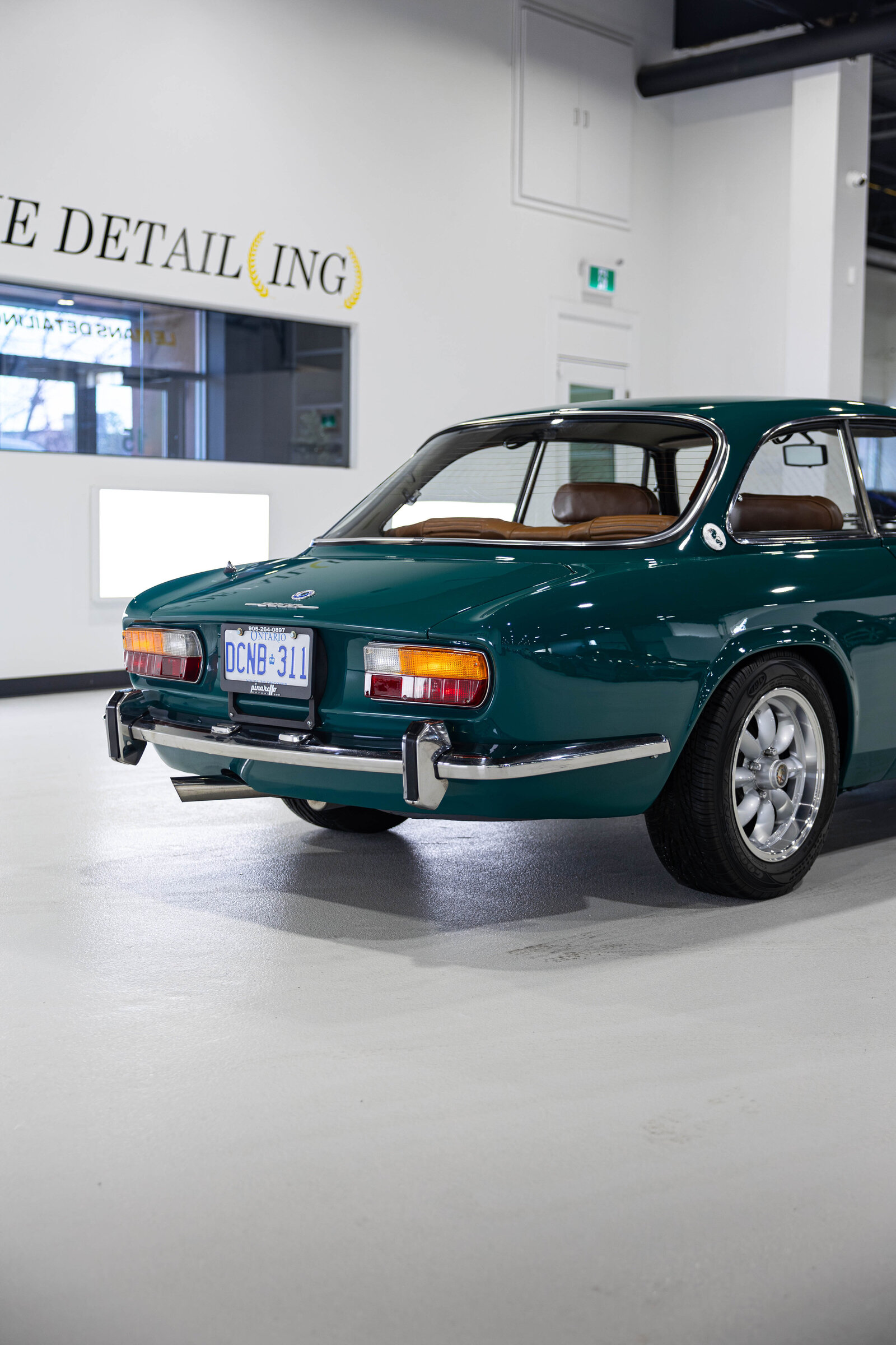 Green Alfa Romeo GTV 2000 Paint Correction PPF Toronto Markham Le Mans Detialing 13