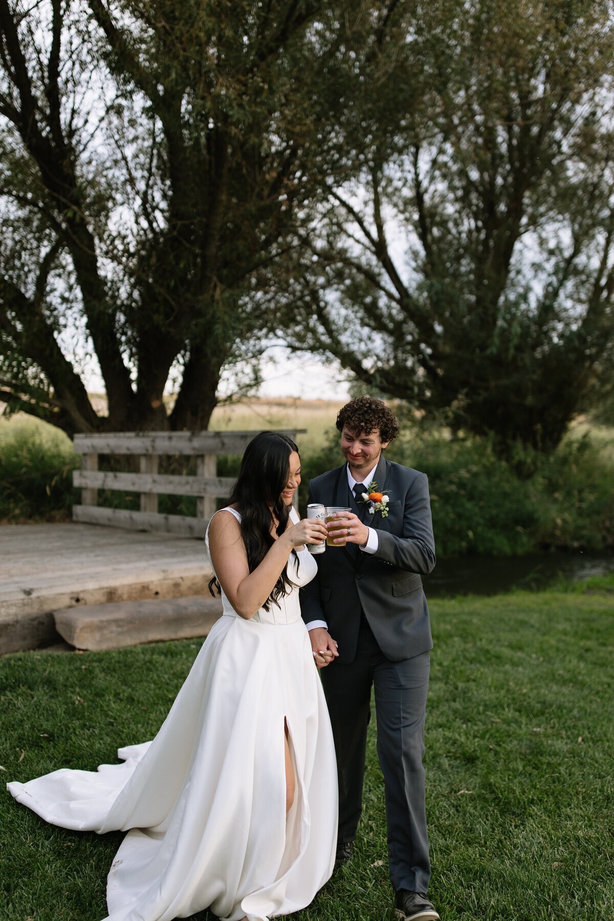 Bride and groom embracing taken by destination wedding photographer