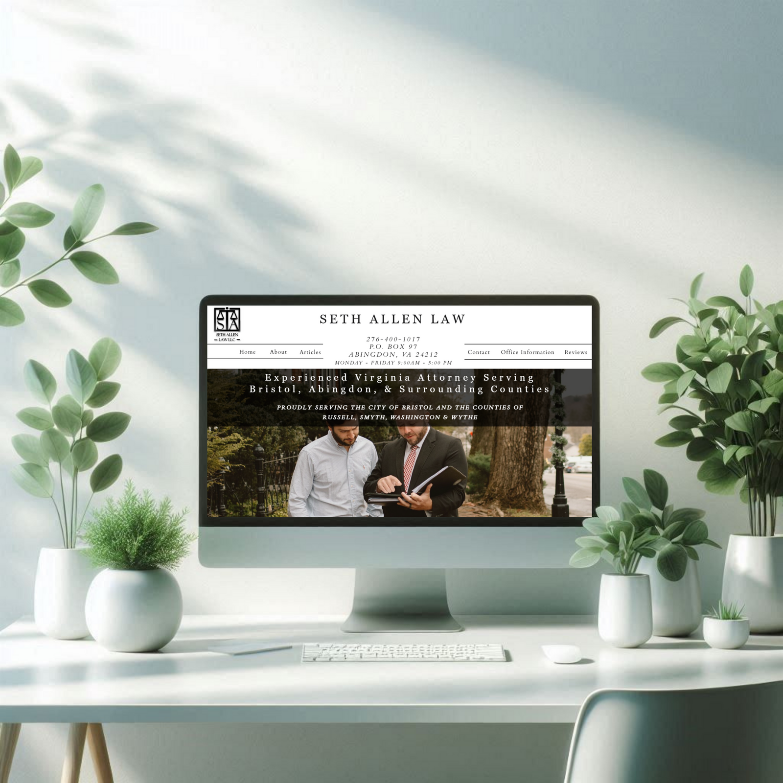 AI-generated computer displaying the desktop version of the Project 1 home page, showcasing a modern, responsive web design by Taylor Reichart