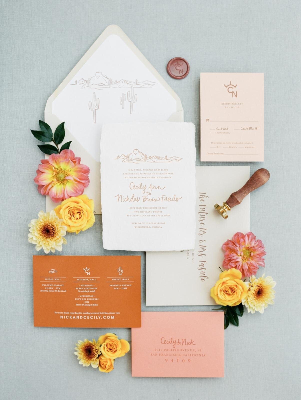 arizona-desert-handmade-wedding-invitations