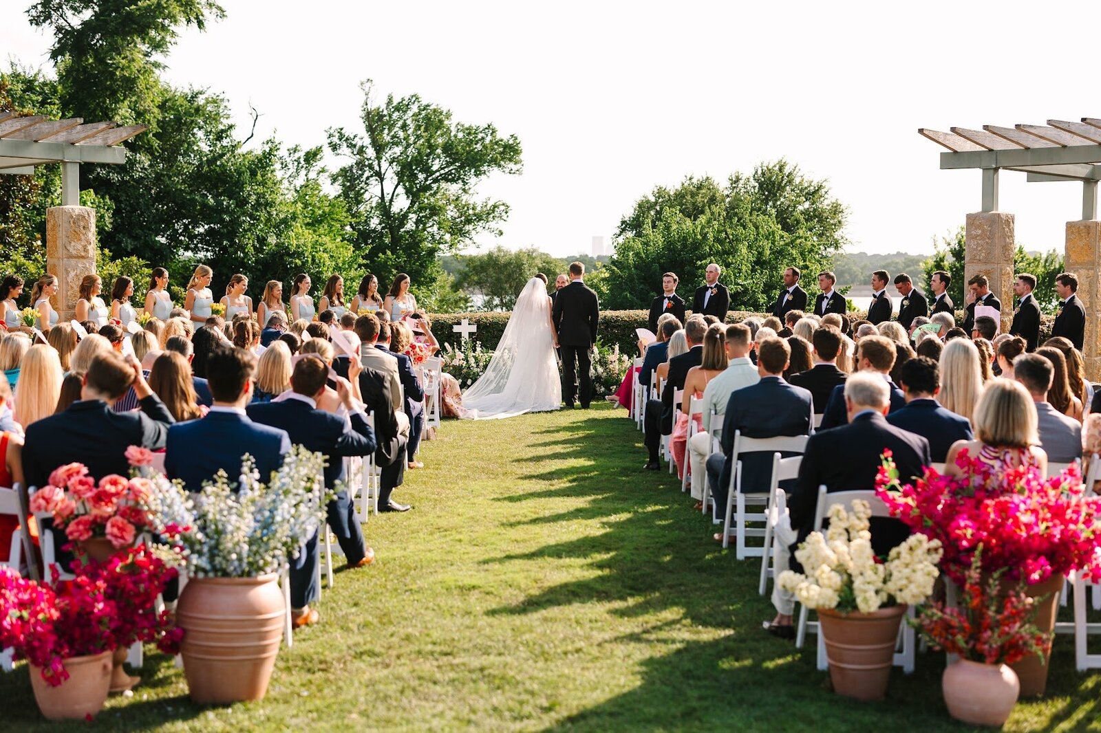 Aisle wedding florals made by Everwild Florals in New Braunfels, Texas