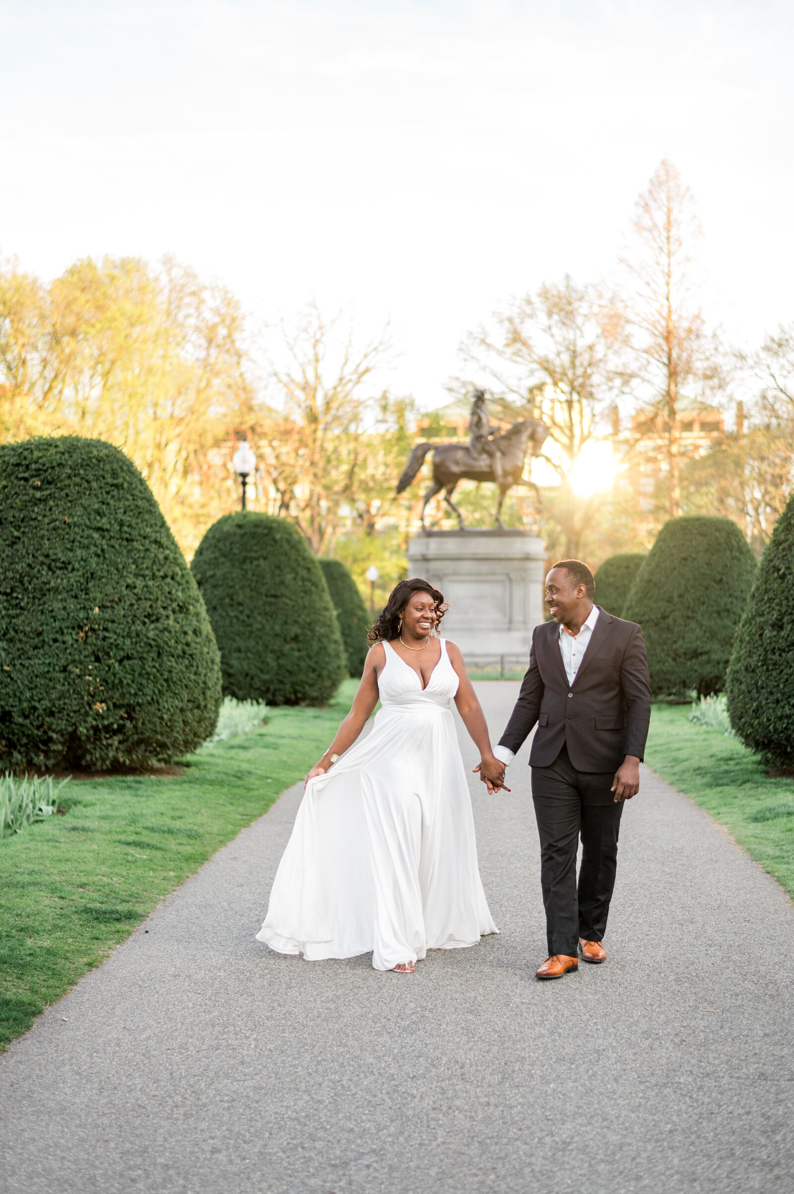 Boston Public Garden Bride & Groom