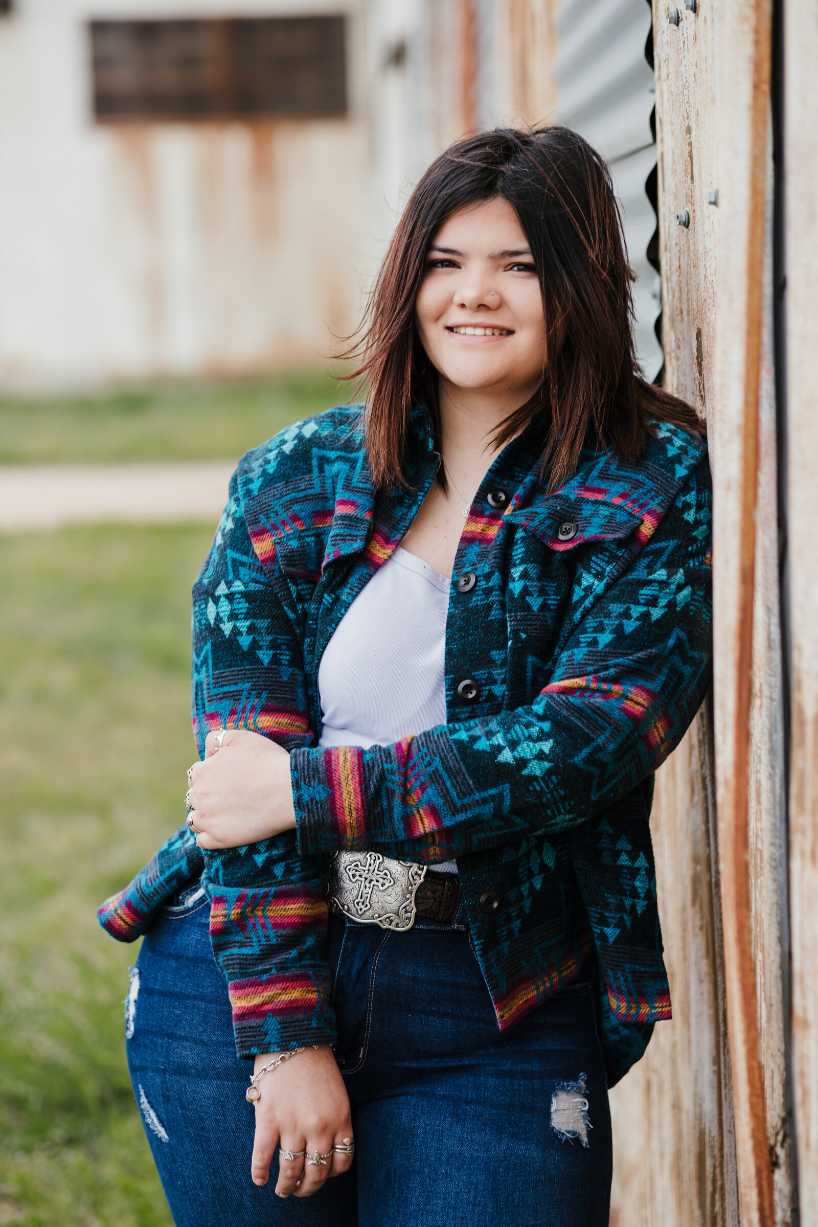 high school senior portraits for a country girl