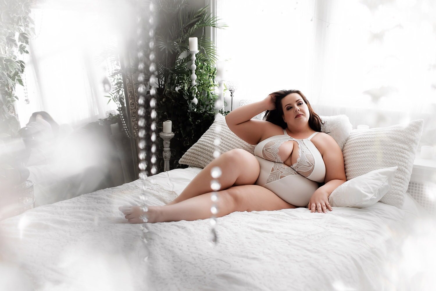Light & Airy Studio Boudoir Photography in Downtown Vancouver