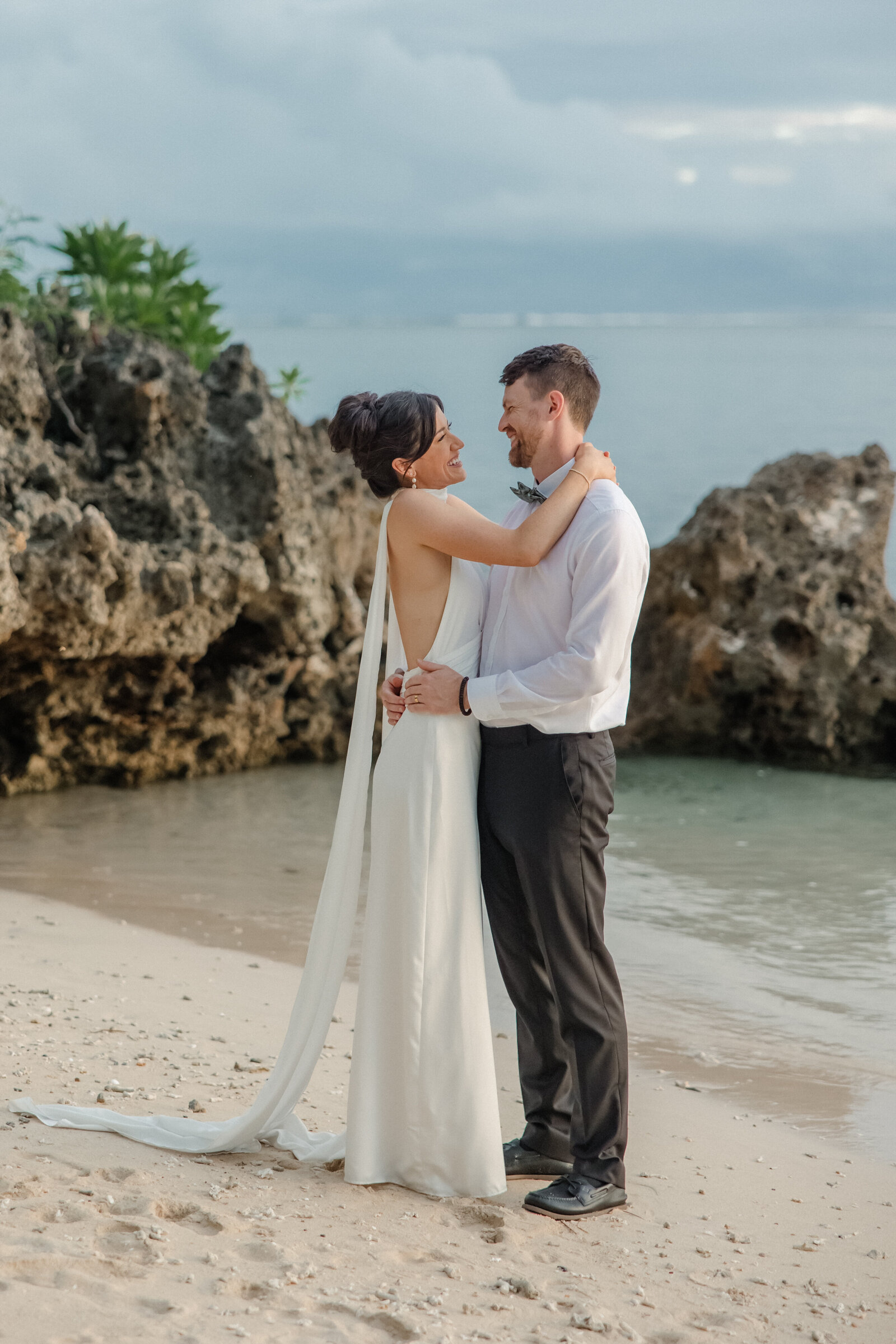 Beautiful couple on beach