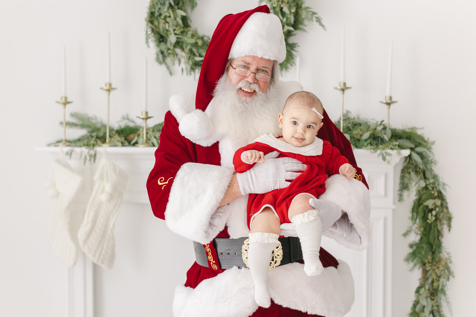 Photo of Santa with baby in Virginia