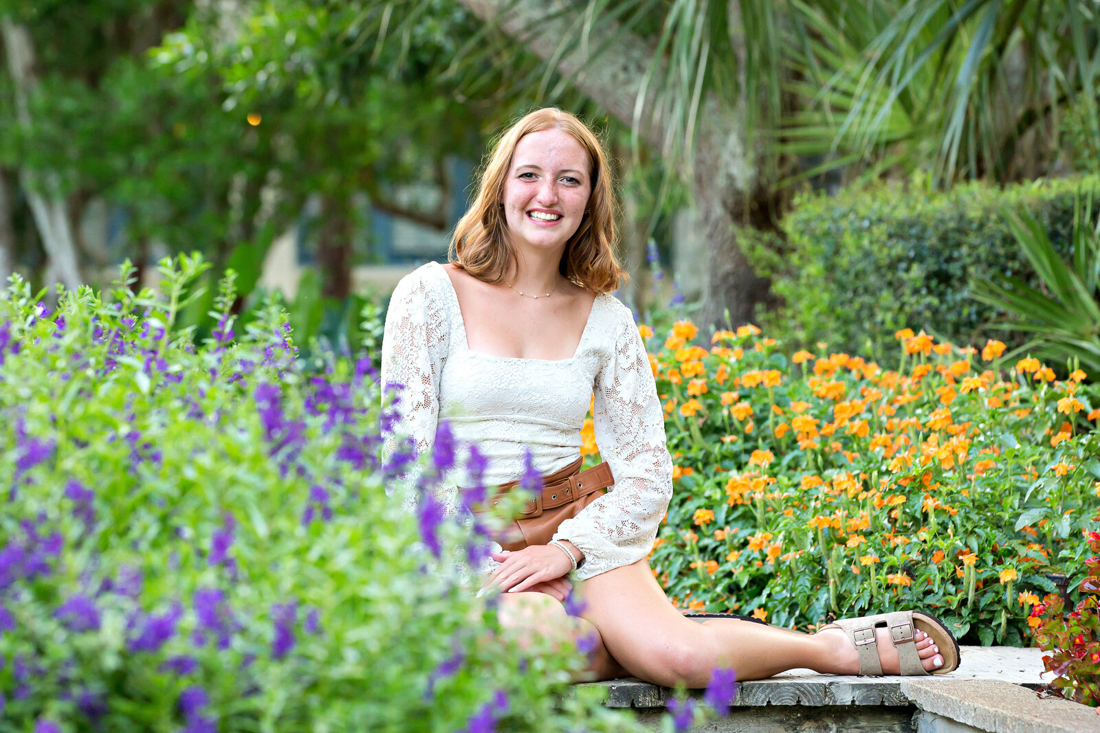 senior photographed in watercolor fl