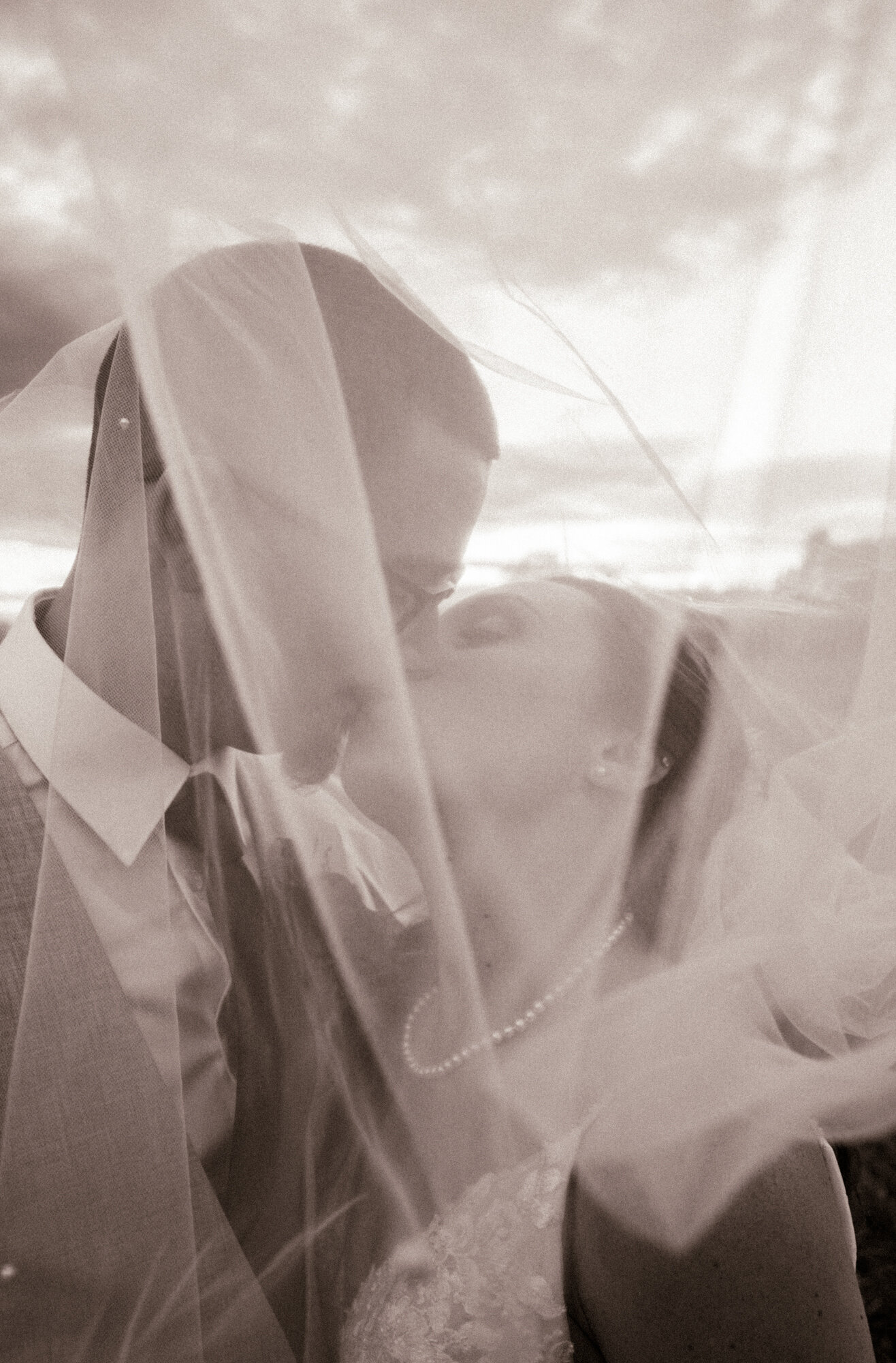 bride and groom portrait