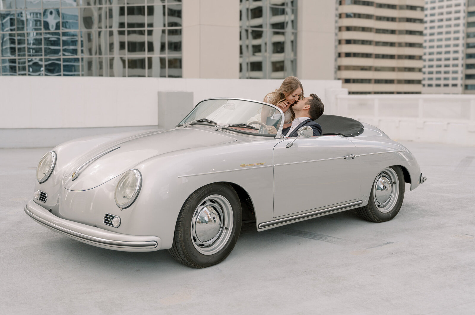 Vintage Engagement Car for Hire | Porsche 356 Speedster