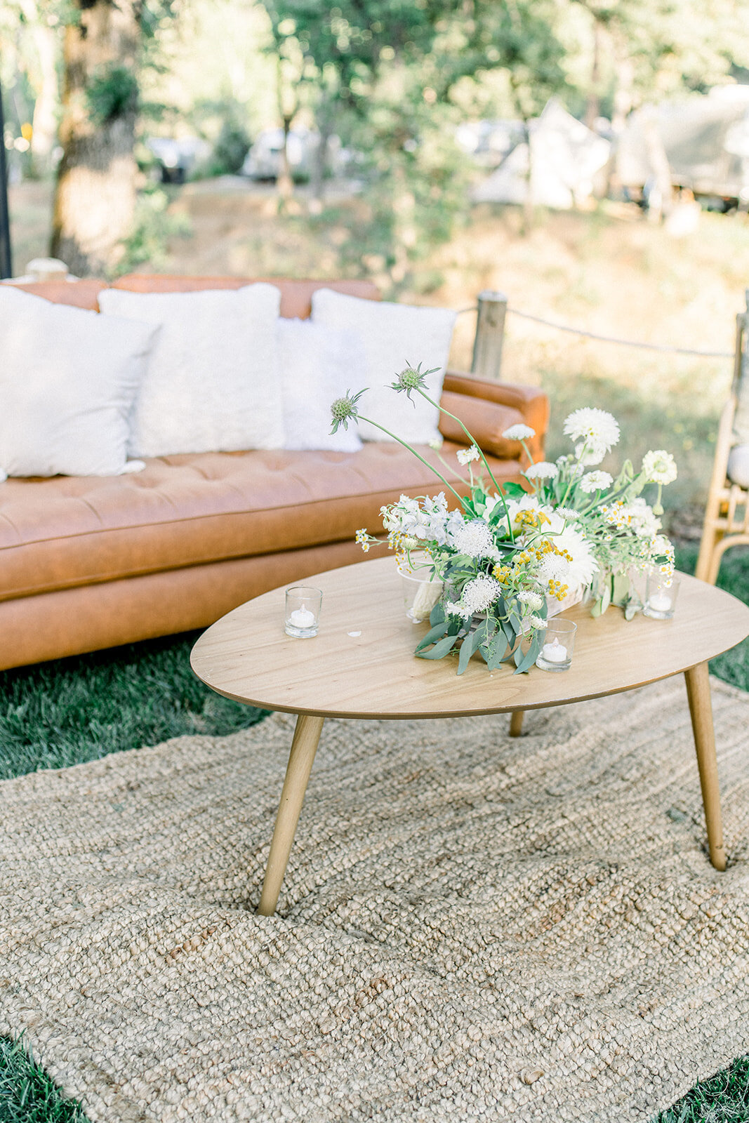 Luxurious Outdoor Wedding Reception at AutoCamp Yosemite