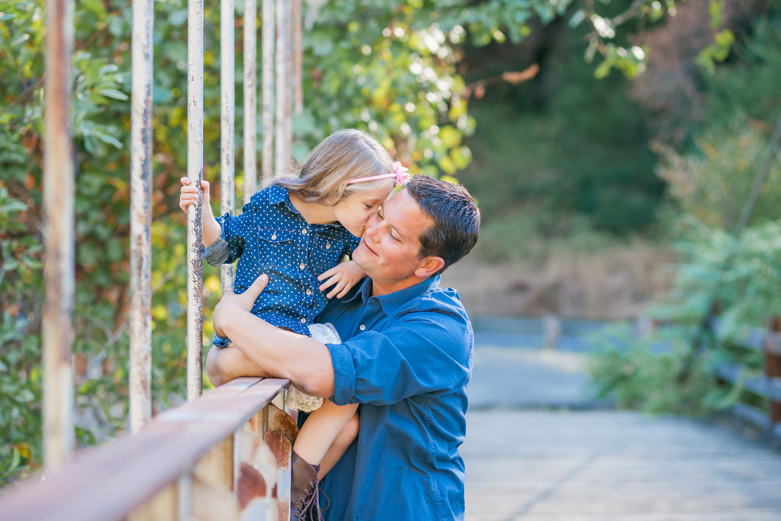 Colfax  family session father and daughter telling secrets