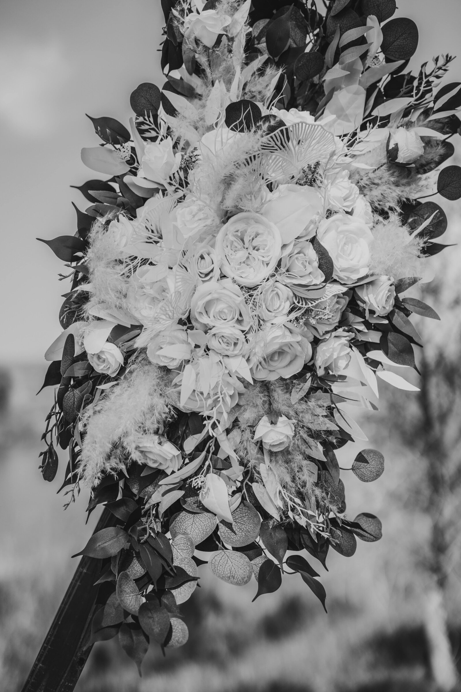 ceremony alter floral for wedding