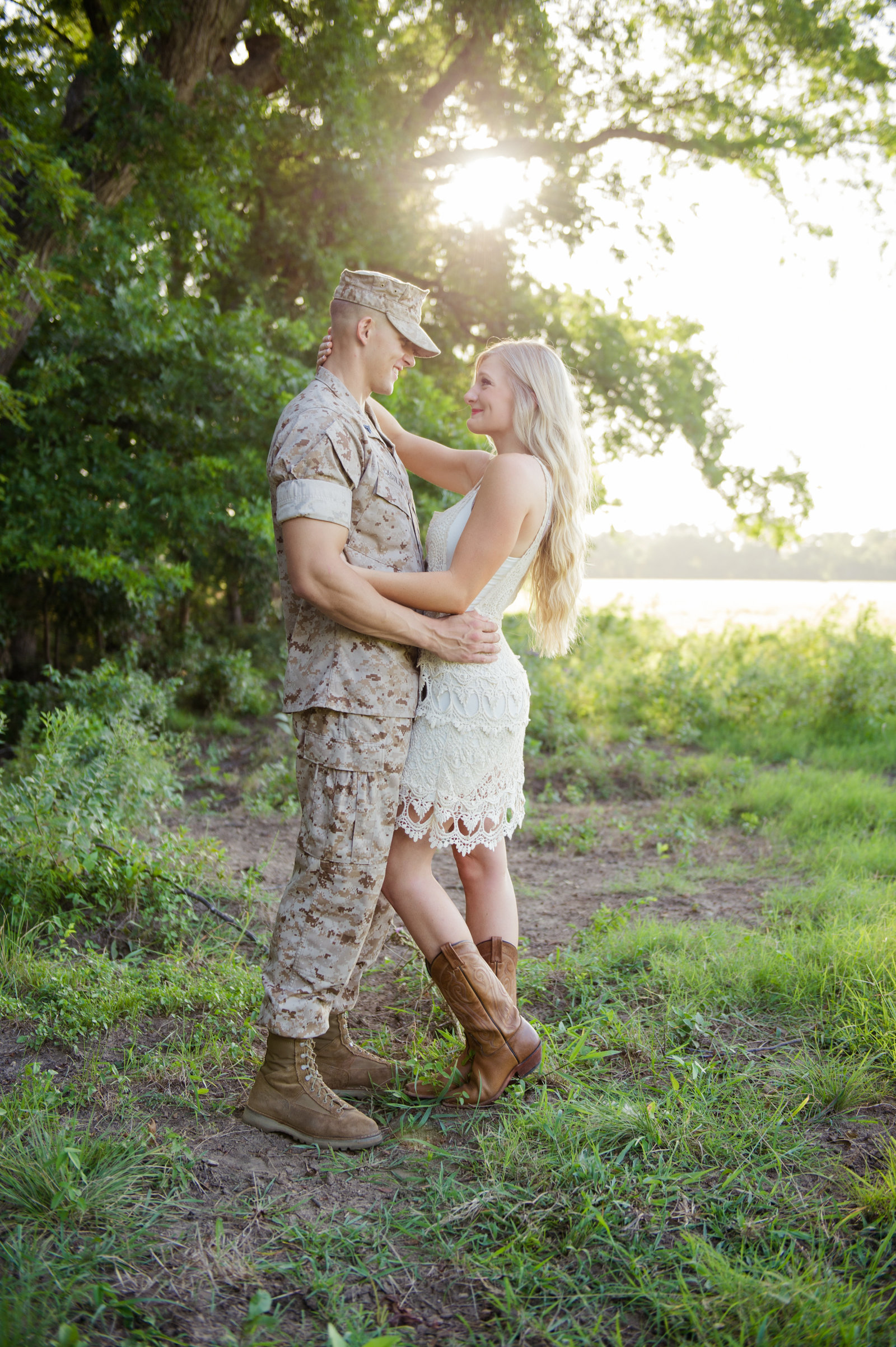 Military Engagement Photo by Brittany Barclay Photography