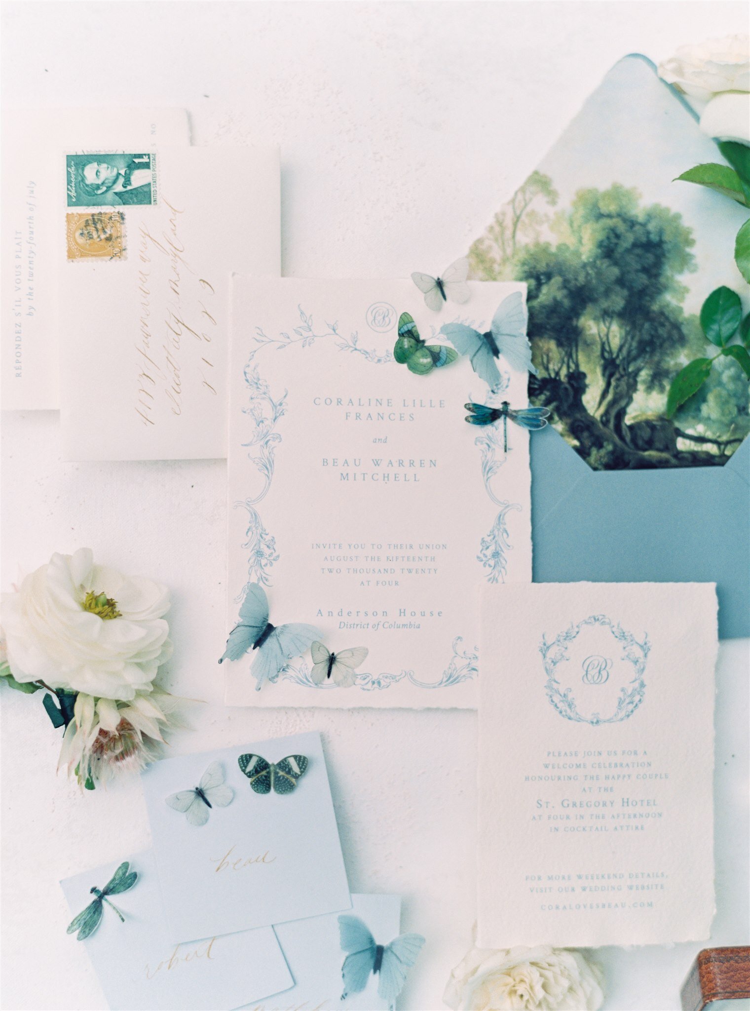 wedding invitations, DC wedding