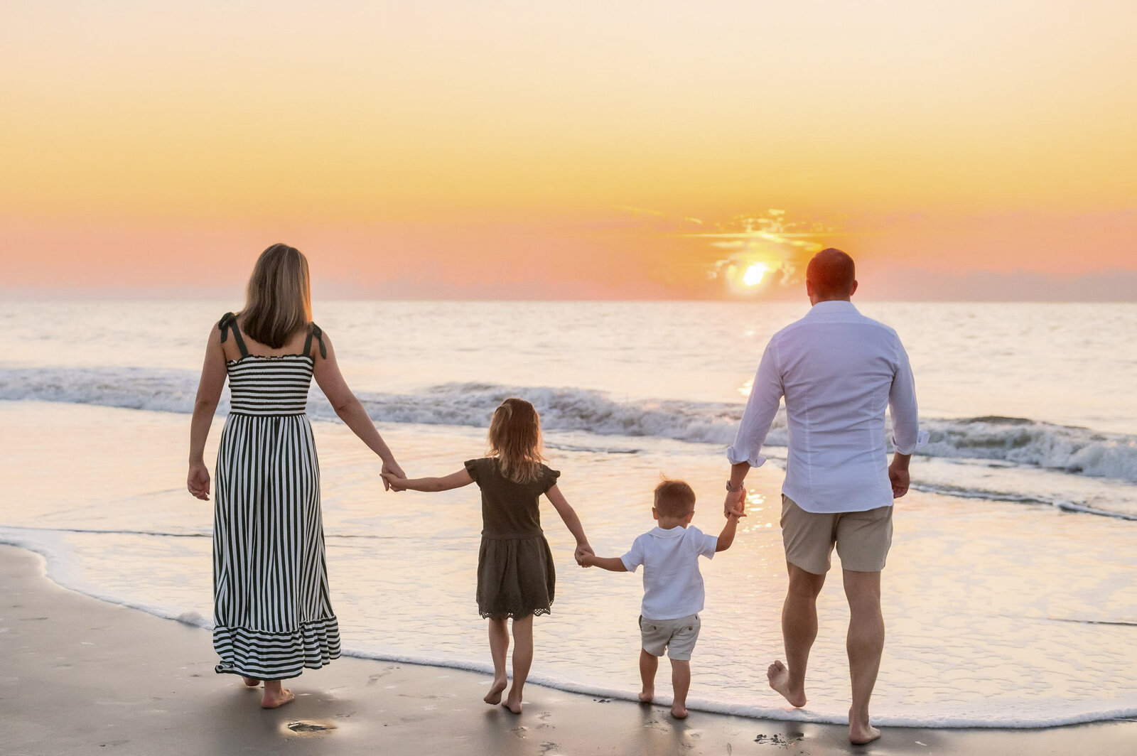 family on hilton head island beach