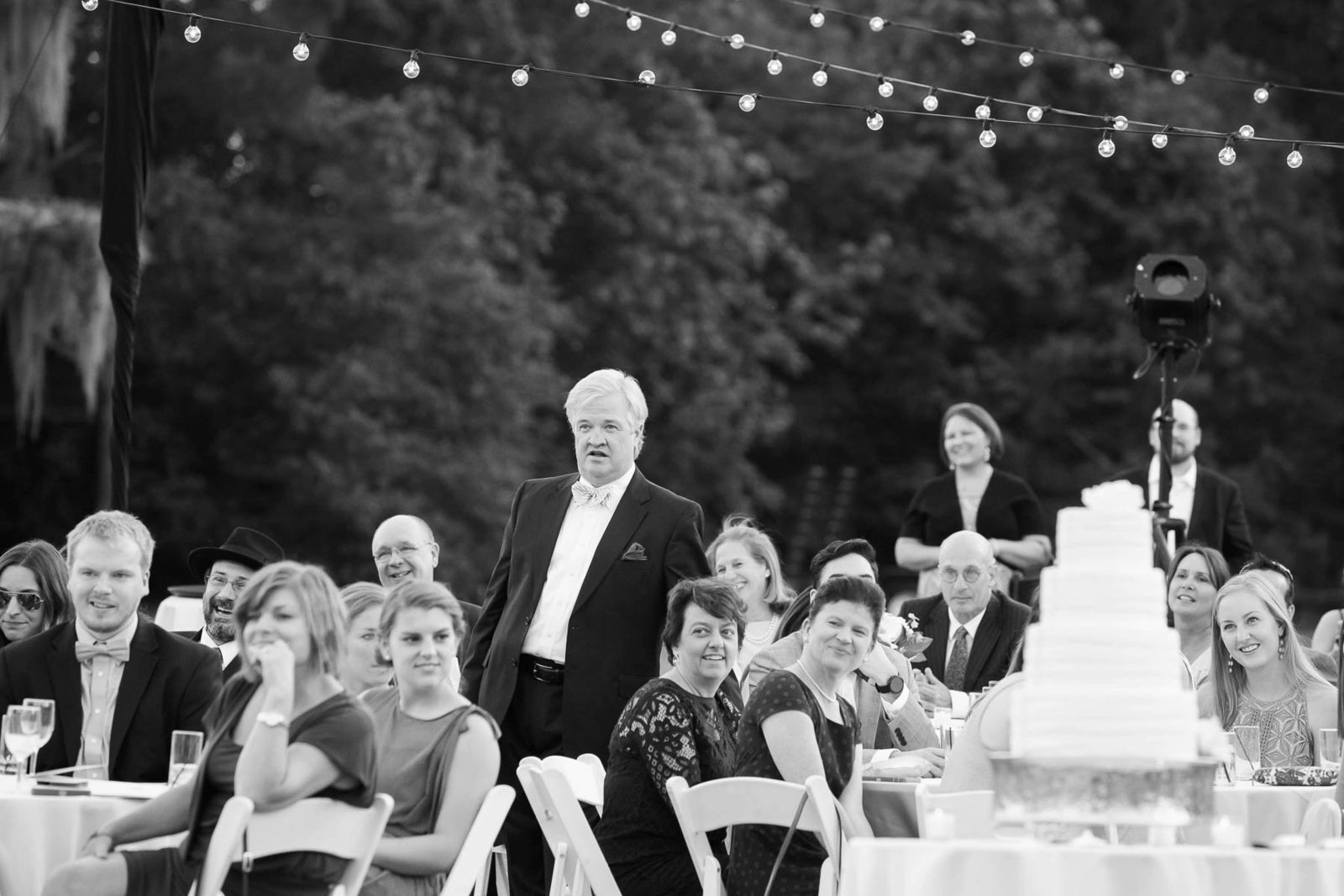 Father gives a speech, Oakland Plantation, Mt Pleasant, South Carolina