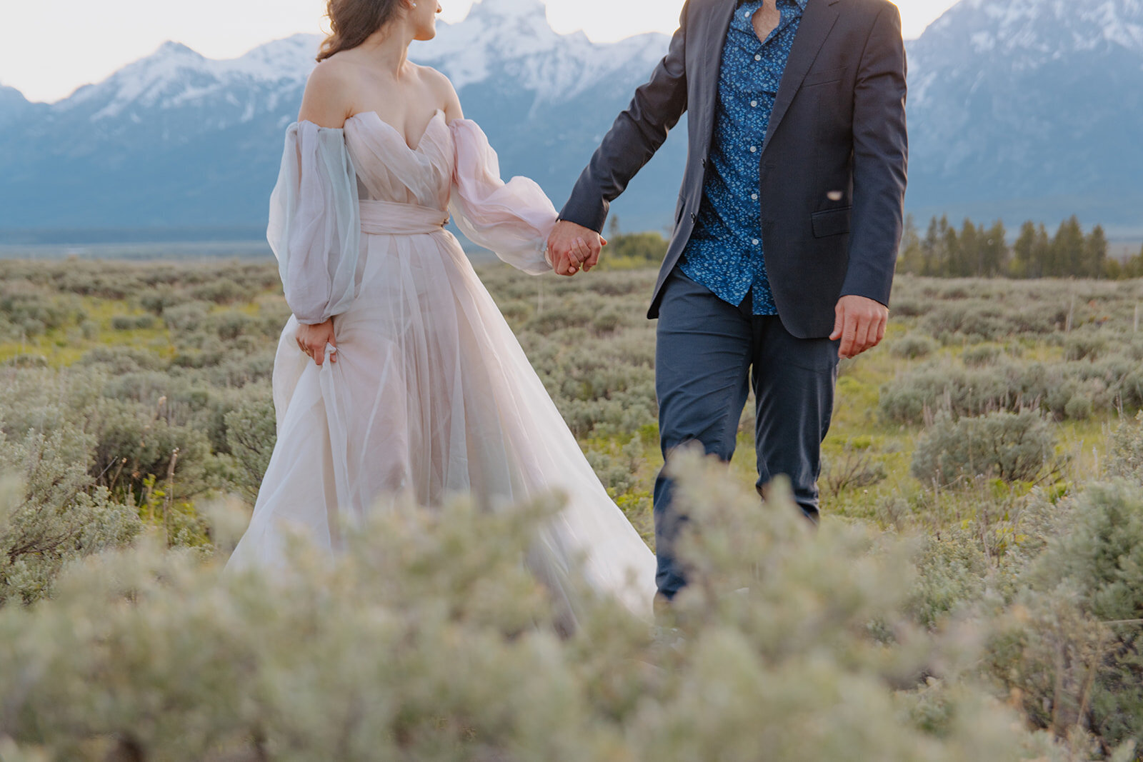 Wyoming elopement with Elope Jackson and couple wanting an adventure