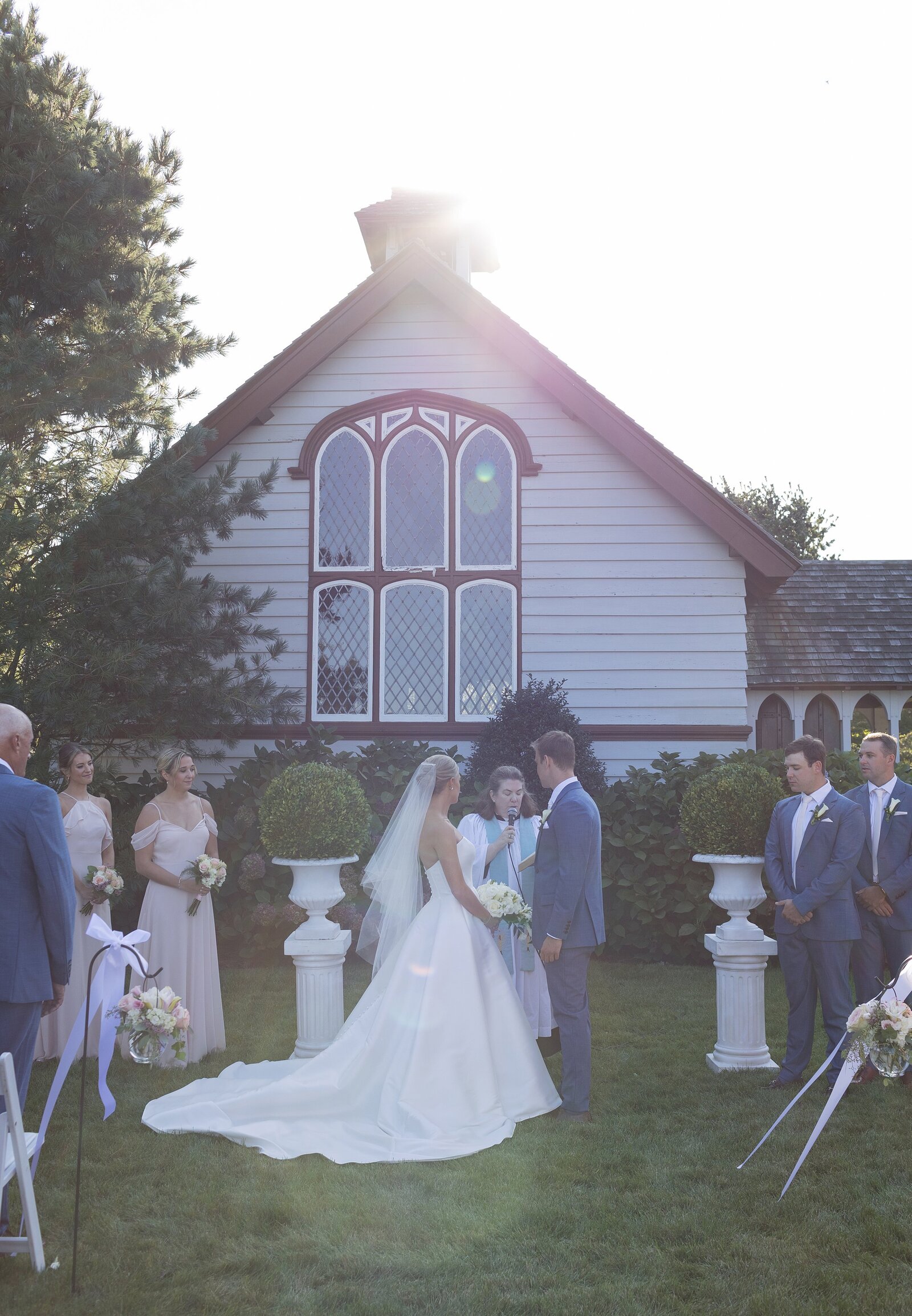 Tented South Dartmouth wedding at Salters Point. Deborah Zoe Photography.