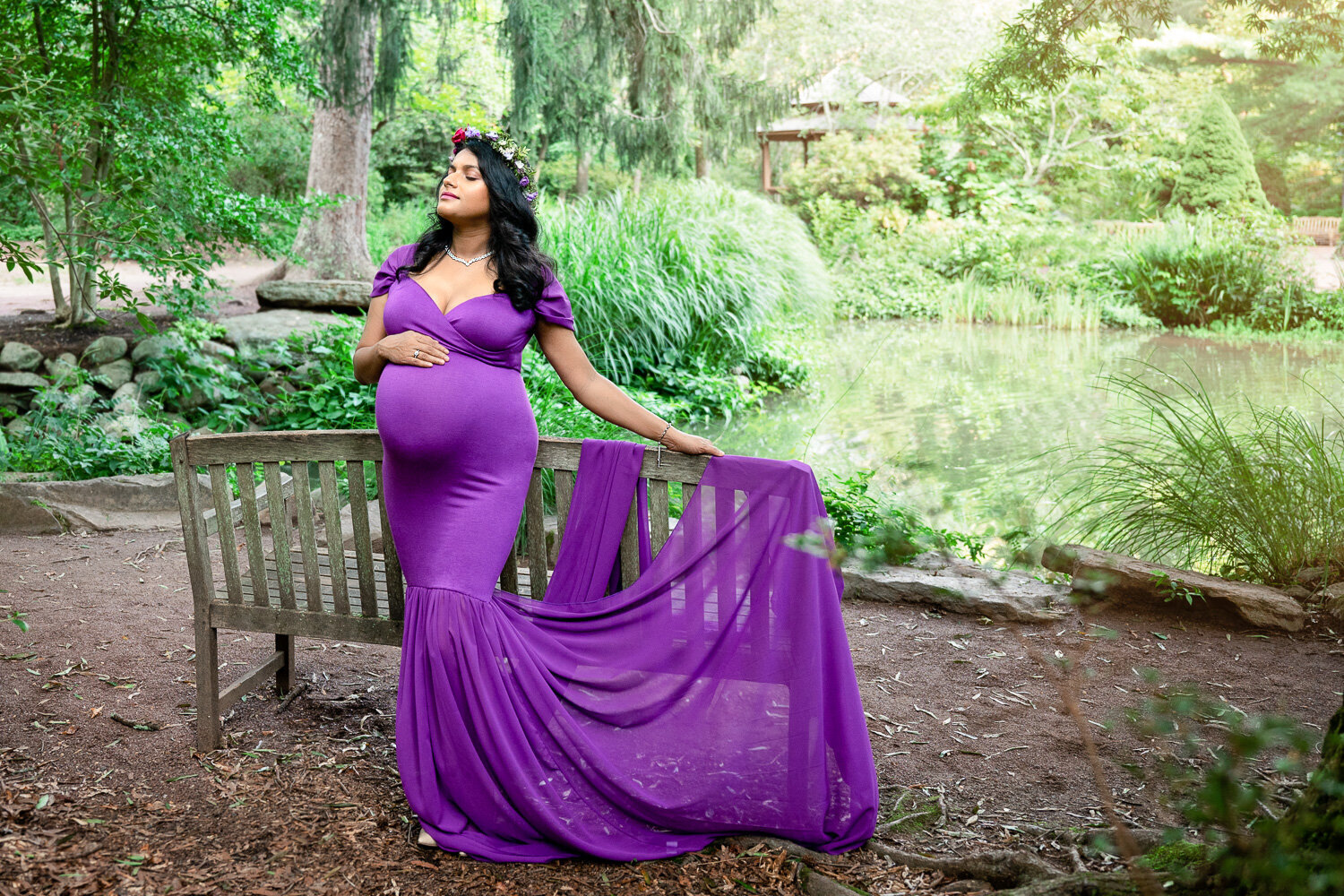 NJ_Sayen_Gardens_Maternity_Purple