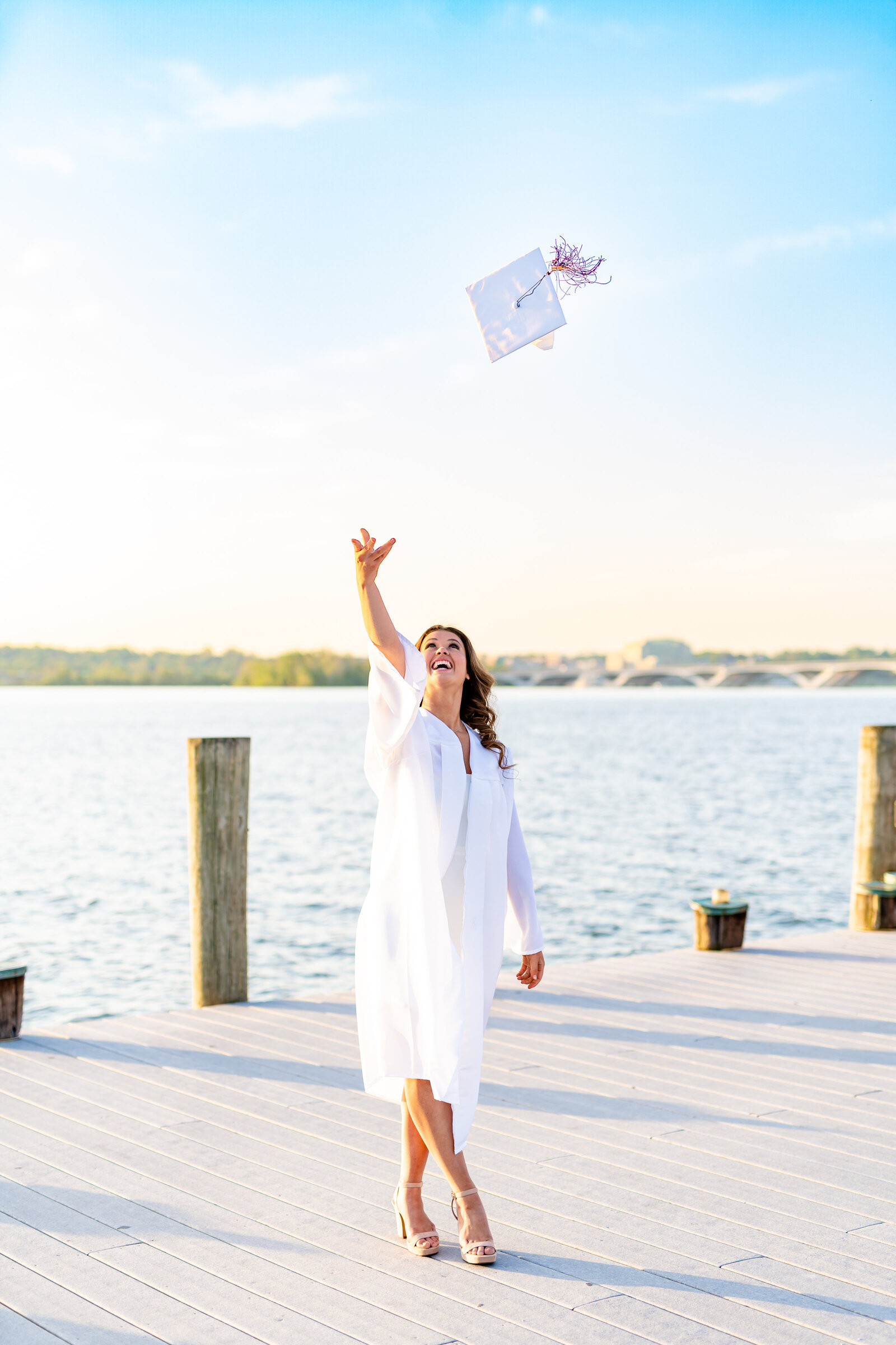 Spring Old Town Alexandria Waterfront Senior Session | Megan Hollada Photography | Northern Virginia Senior Photographer