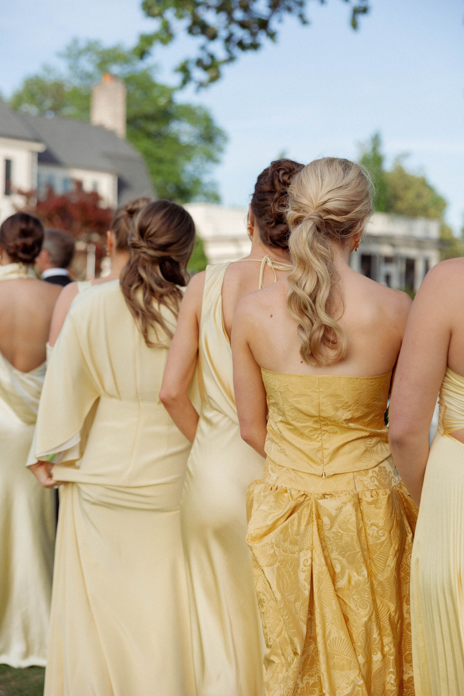 Yellow wedding guest fashion, yellow bridal dress, california wedding fashion, Lindsey Whatley Photo, East Coast documentary-style wedding photographer