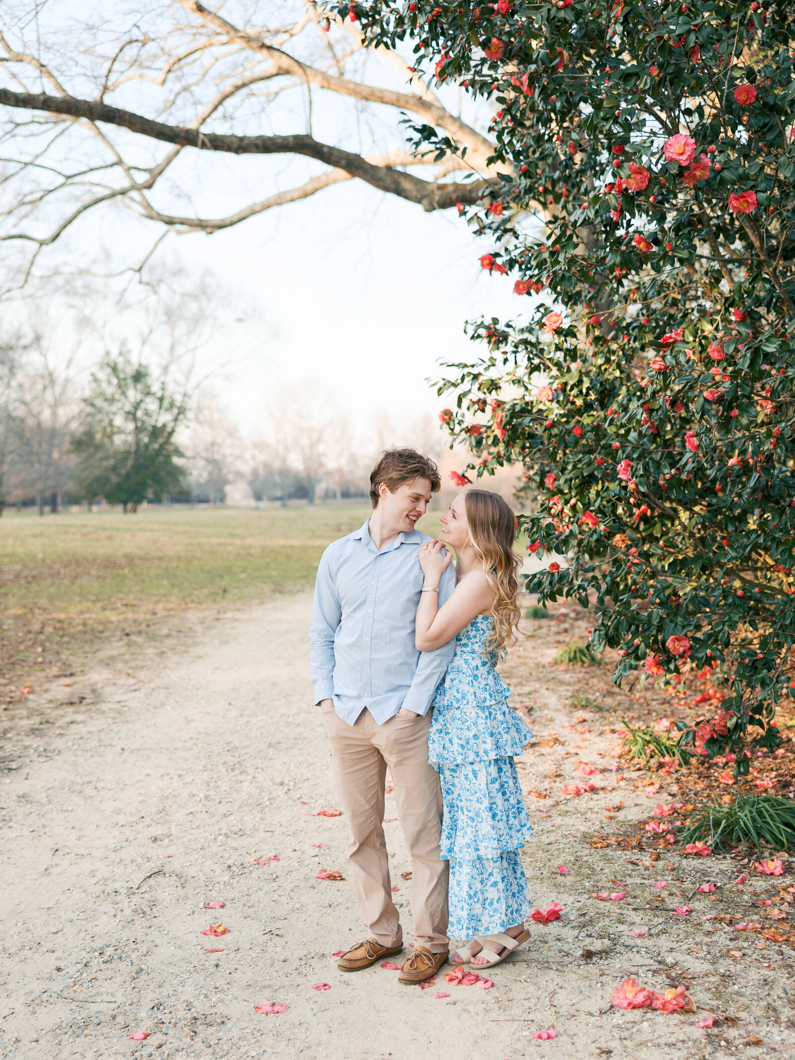 Southern couples photographer Alabama outdoor natural light couples portraits.