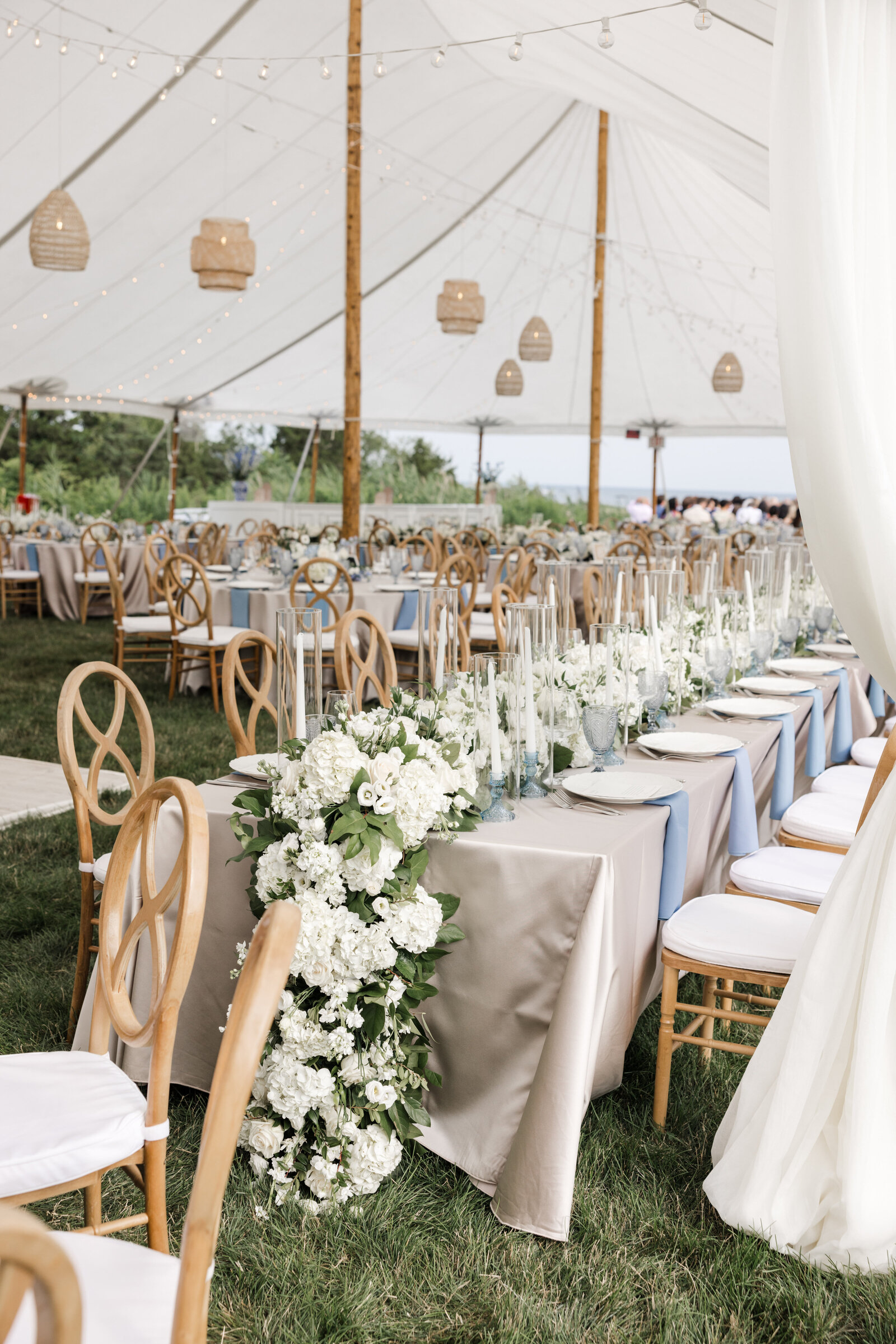 Wedding lighting at Guilford Yacht Club