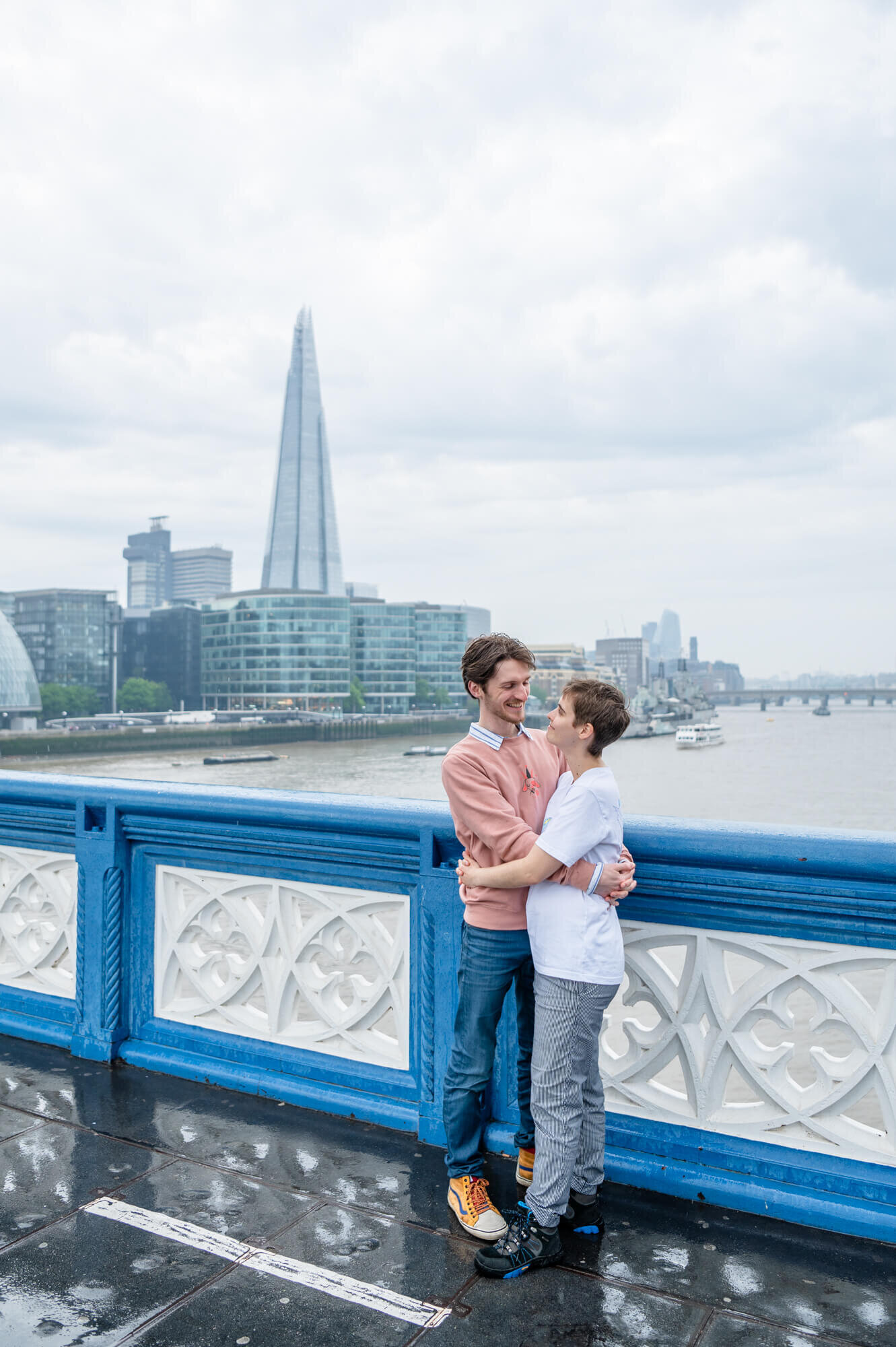 London UK Couple and Wedding Photographer - Couple Engagement Photoshoot Tower Bridge London - Chloe Bolam - 5