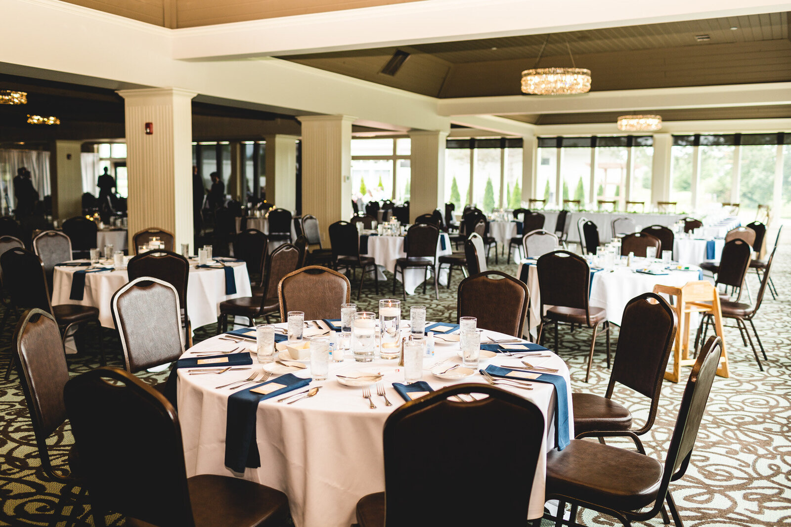 reception hall detail and design for summer wedding ohio