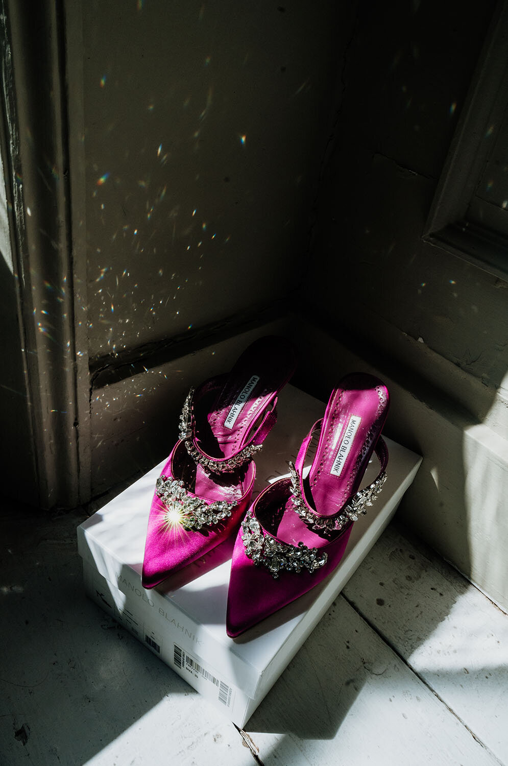 editorial wedding shoes photo at bourne & hollingsworth wedding