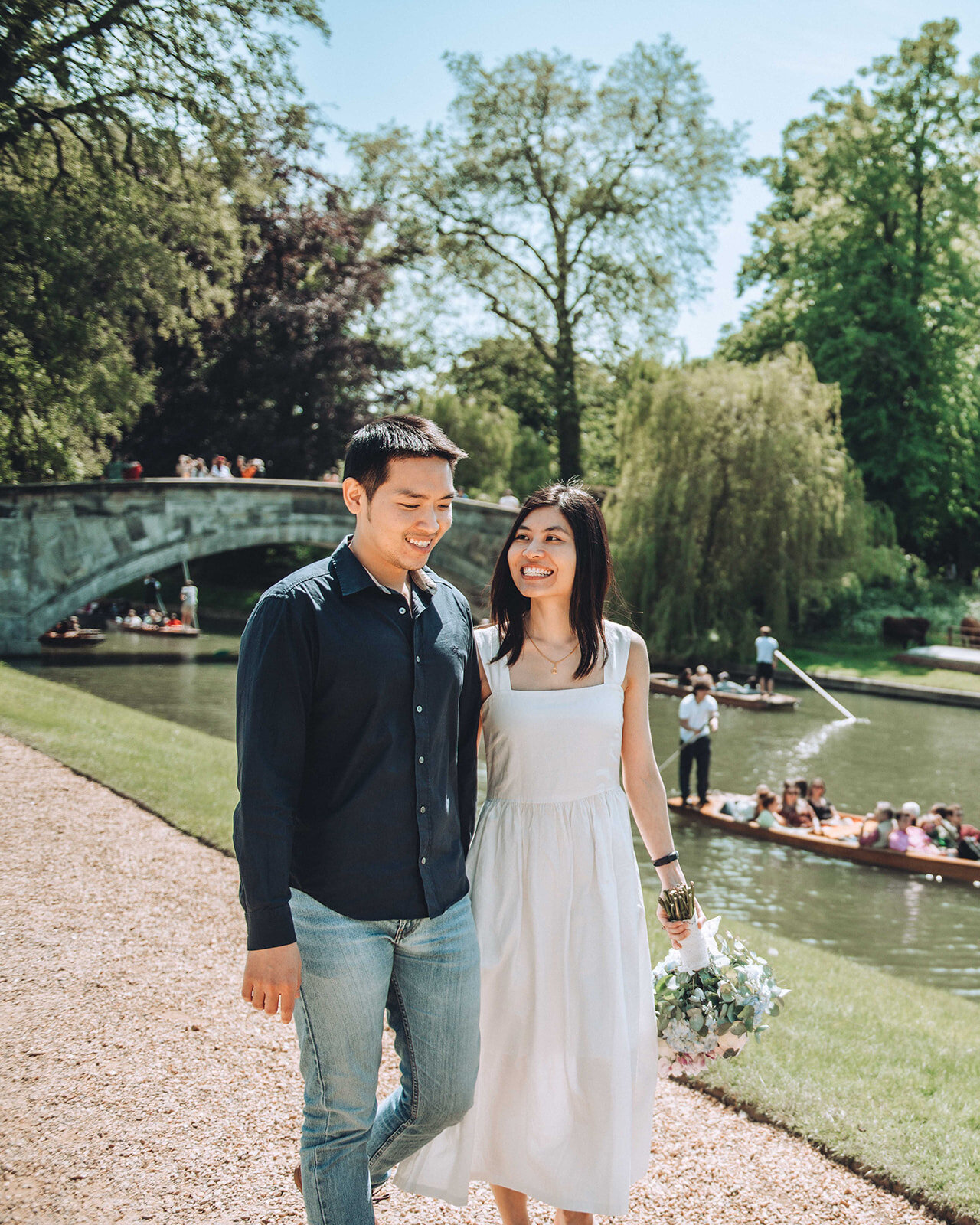Proposal shoot near Kings College in Cambridge
