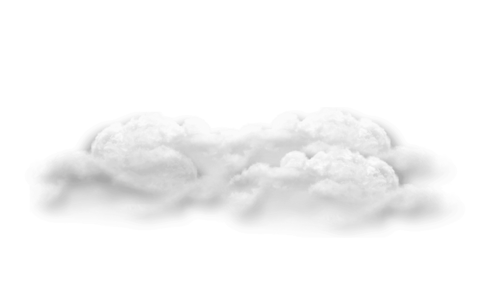 A dense, billowy white cloud against a dark backdrop.