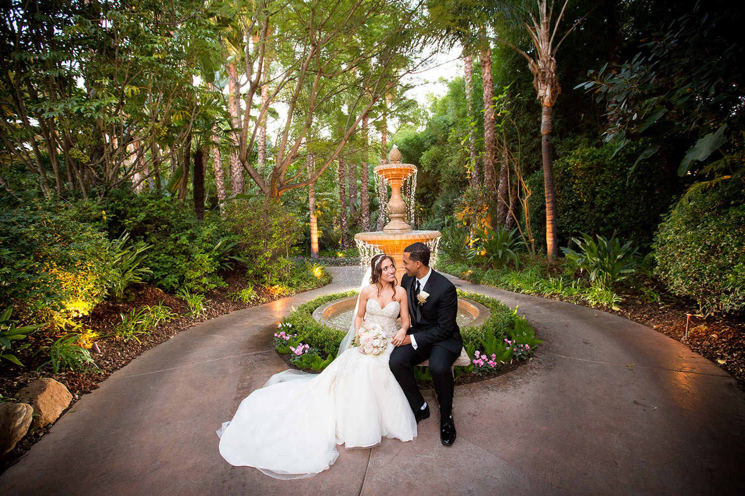 Scenic wedding portrait at Grand Tradition Garden Estates