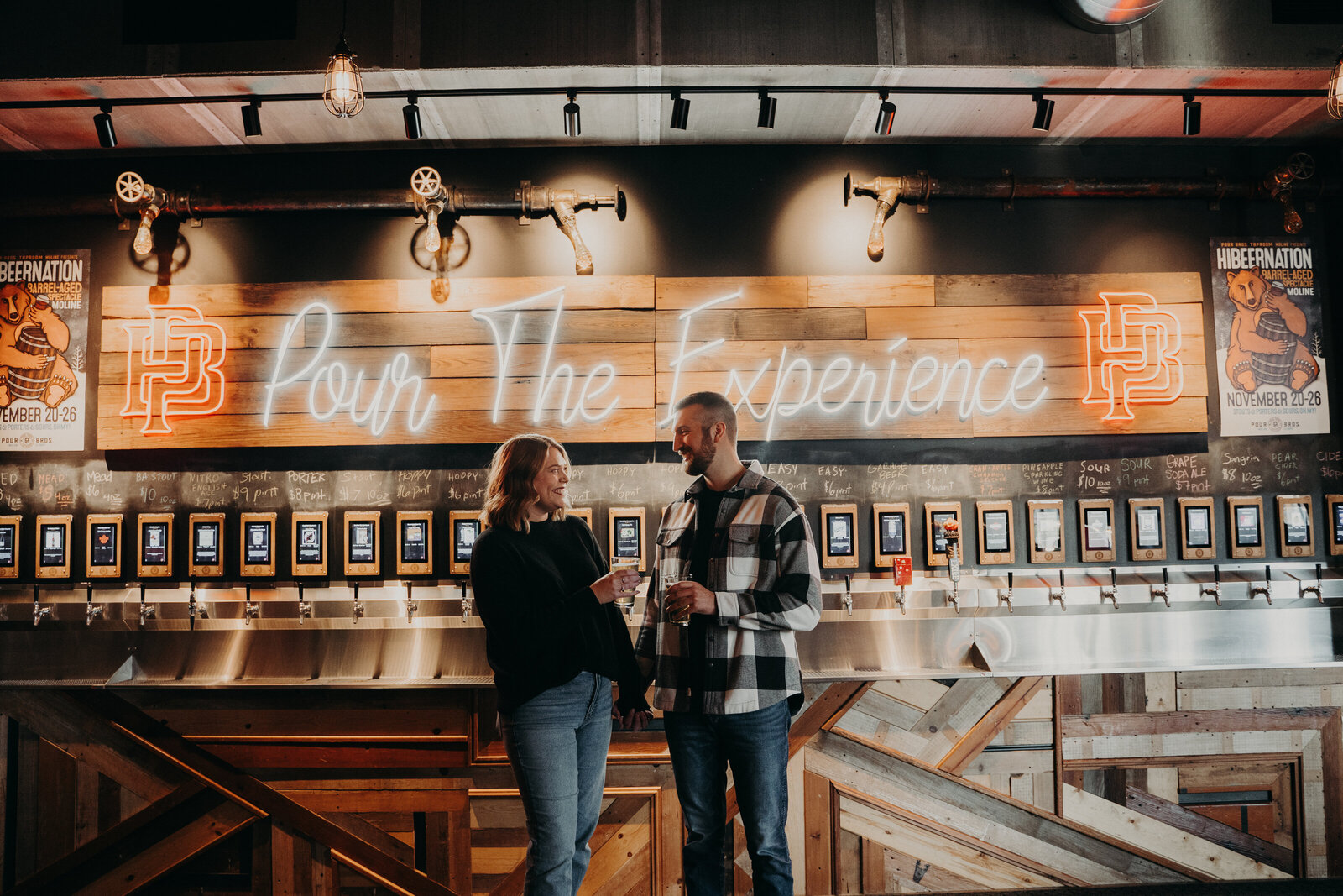 Jake & Bailee Quad Cities Engagement Session | unique engagement photos -15