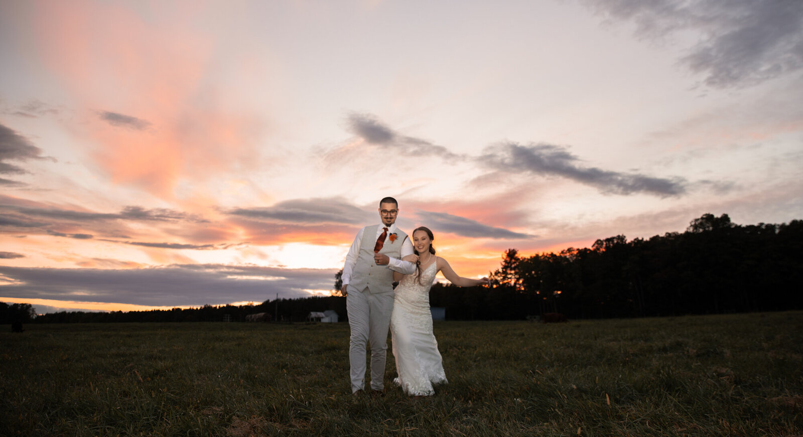 bride and groom portait