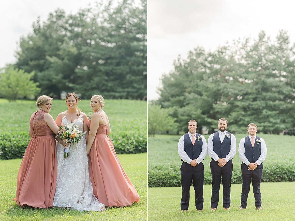 Navy & Rose Summer Backyard Wedding | Danvers, IL_0019