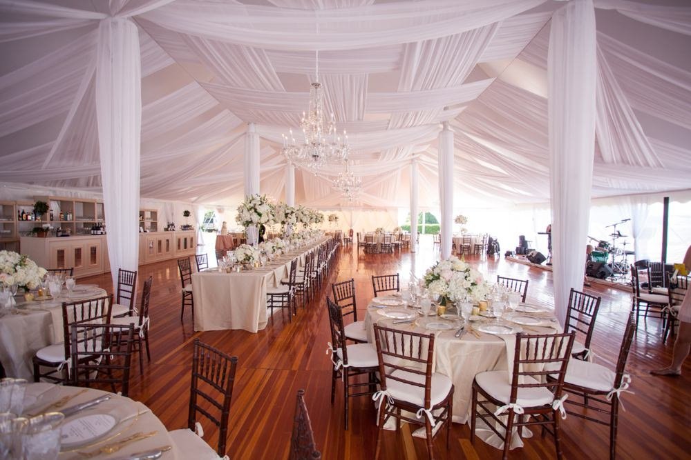 Classic tented wedding at The Eisenhower House in Newport, RI