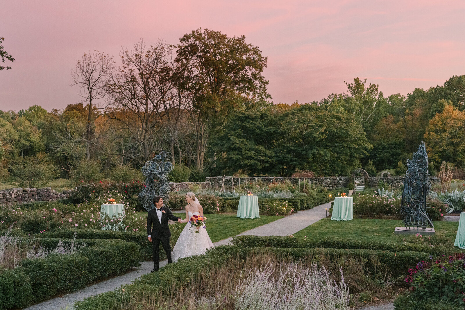rye_ny_estate_wedding_sunset_bride_groom_in_garden