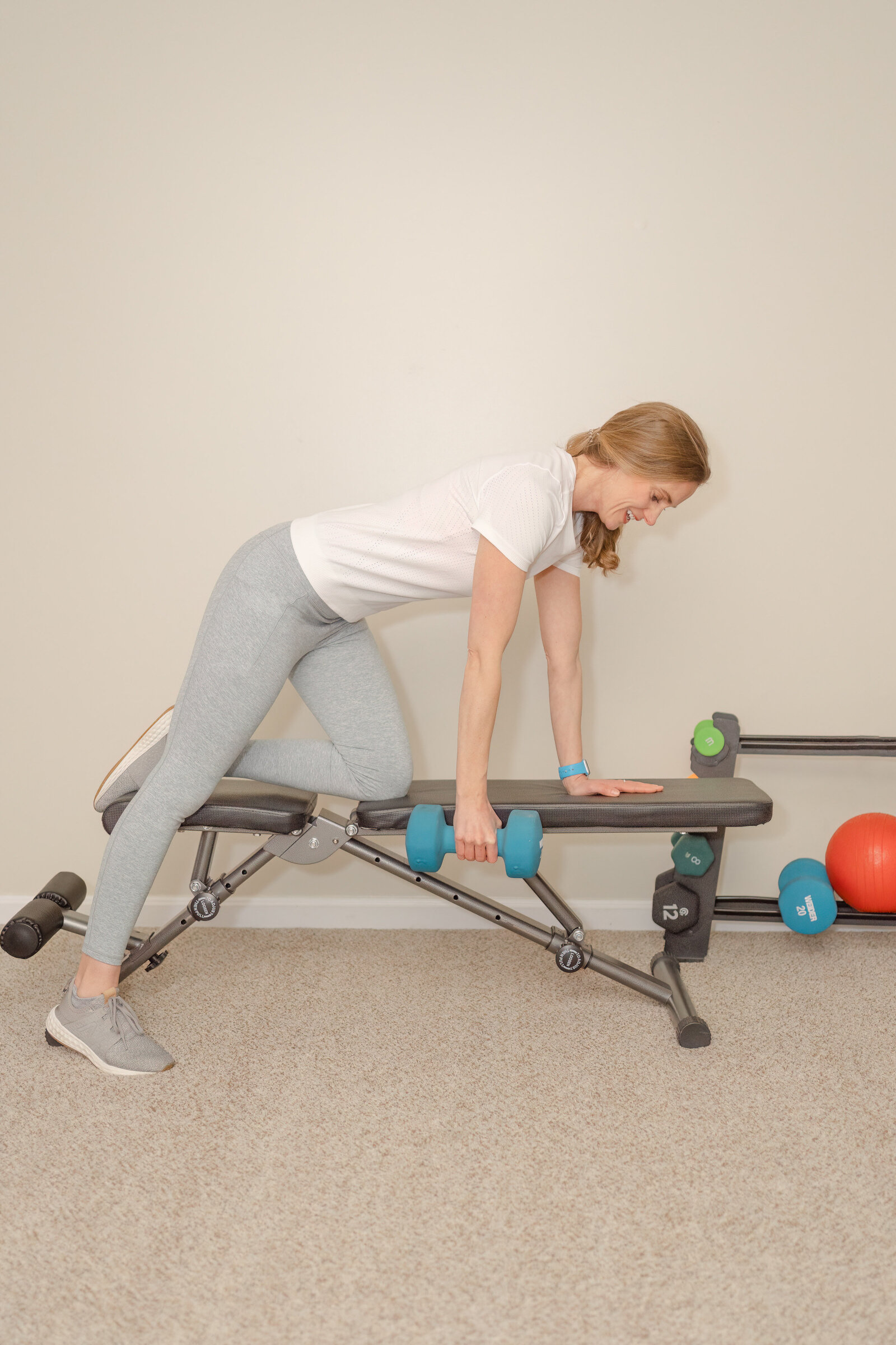 woman lifting weight taken by Chantilly,VA branding photographer