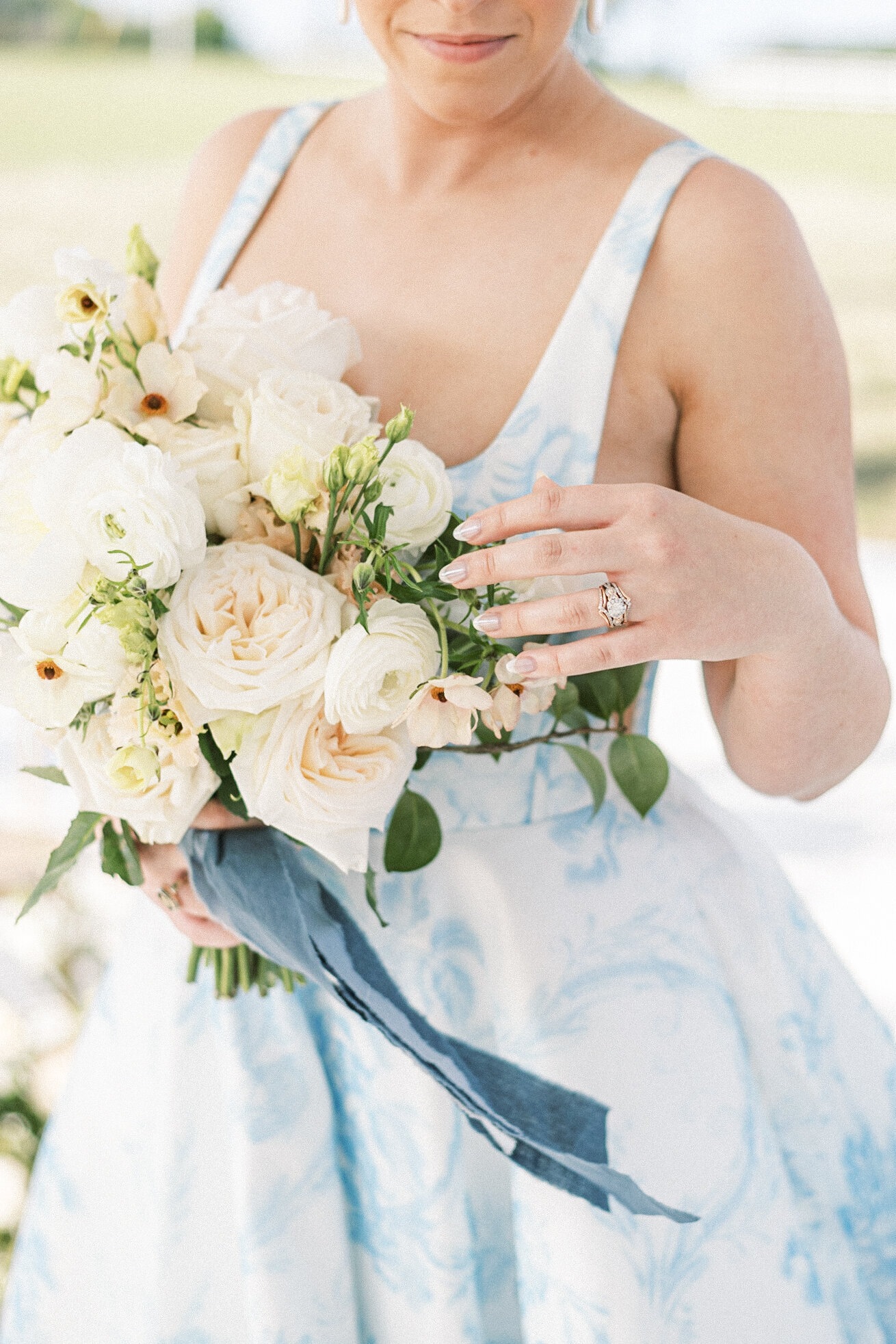 pastel spring bridal bouquet Gracewood Manor Augusta GA