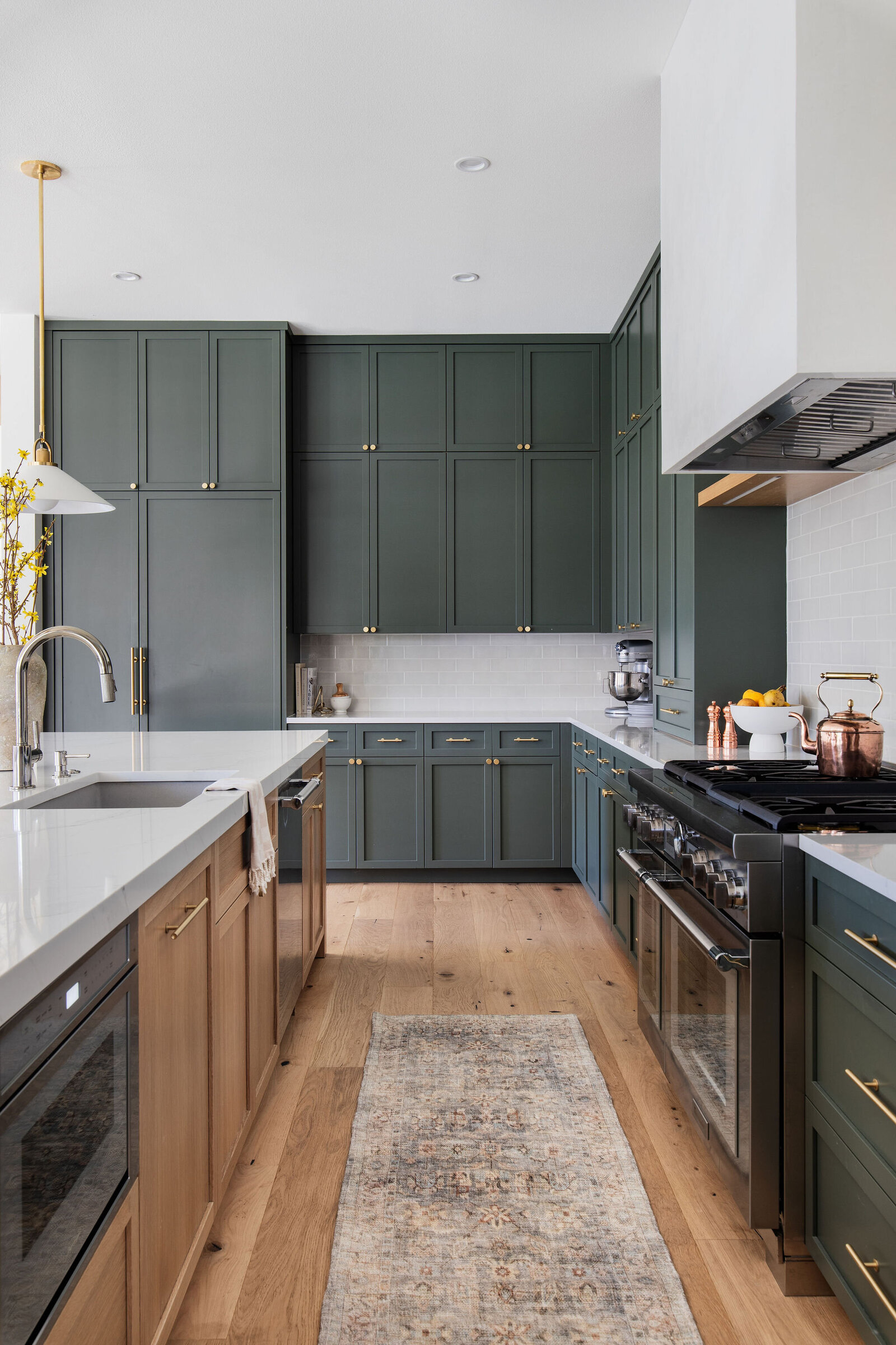 Green Shaker Cabinets in Kitchen_Nuela+Designs